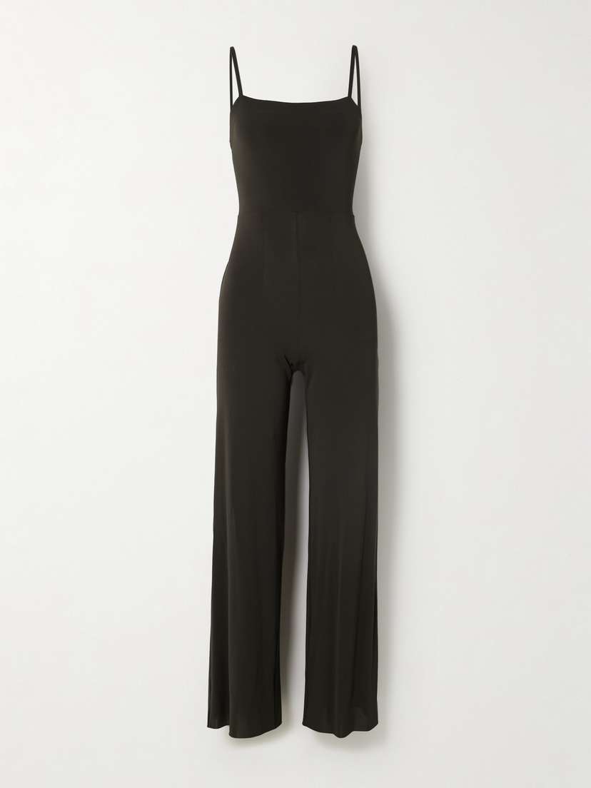 Eres Alba Belted Stretch-jersey Jumpsuit