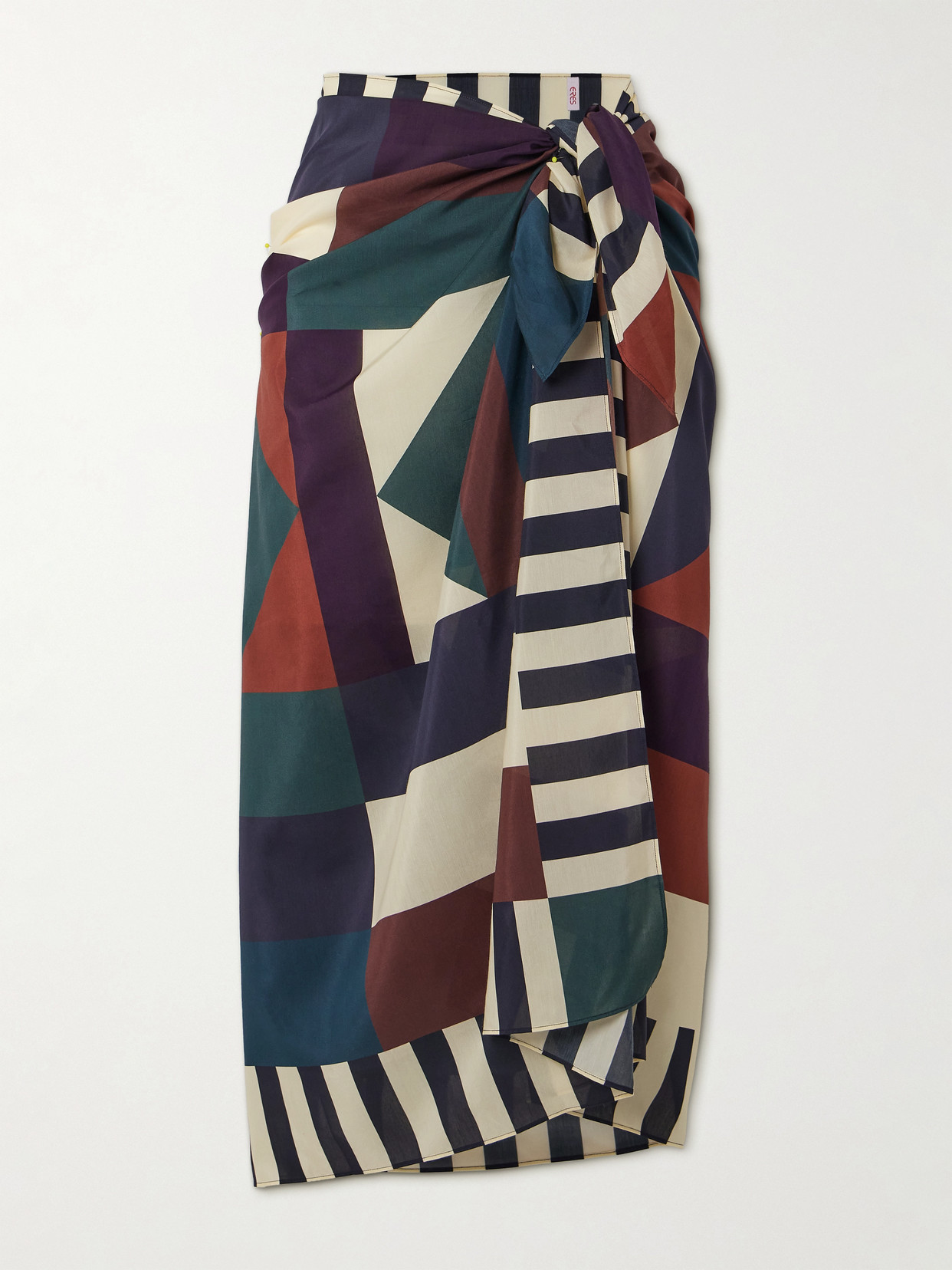 Eres Kaleido Miroir Printed Cotton And Silk-blend Pareo
