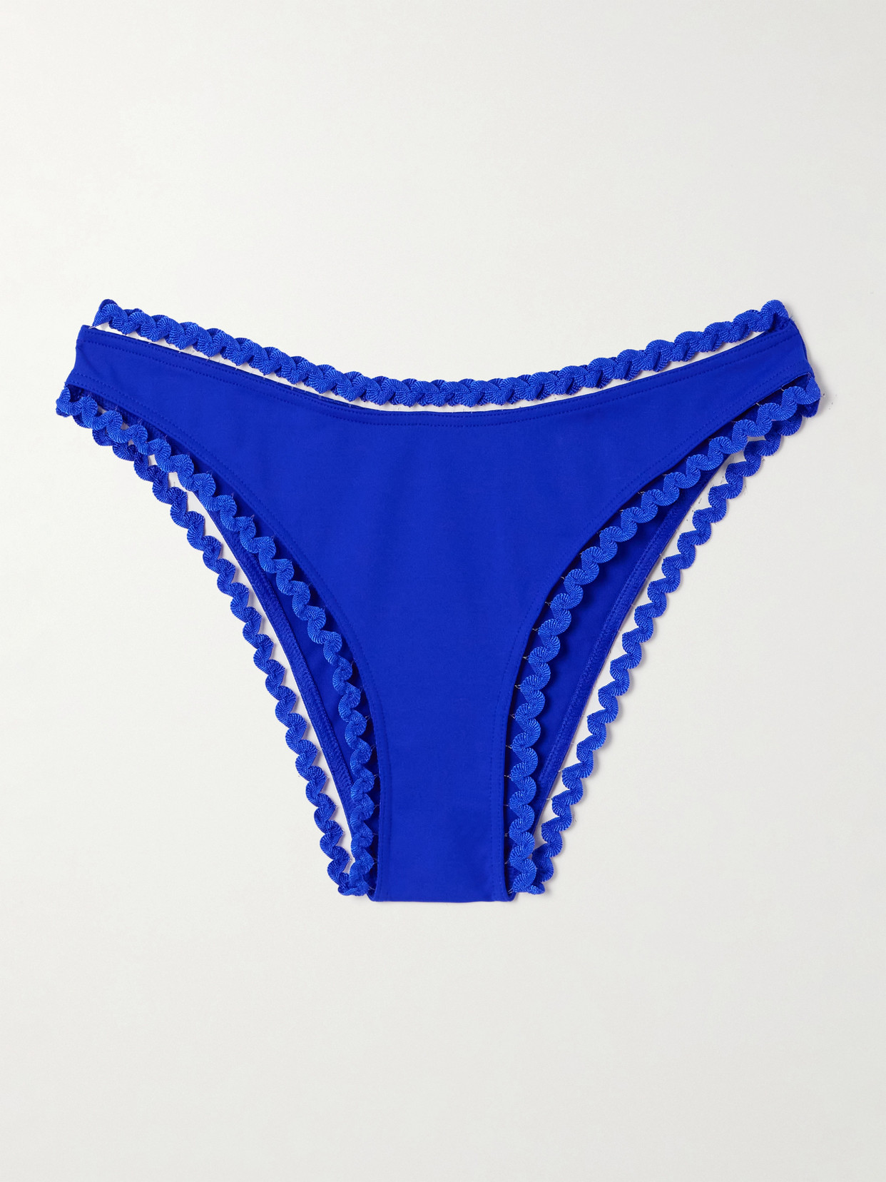Eres - Fever Boogie Ric Rac-trimmed Bikini Briefs - Blue