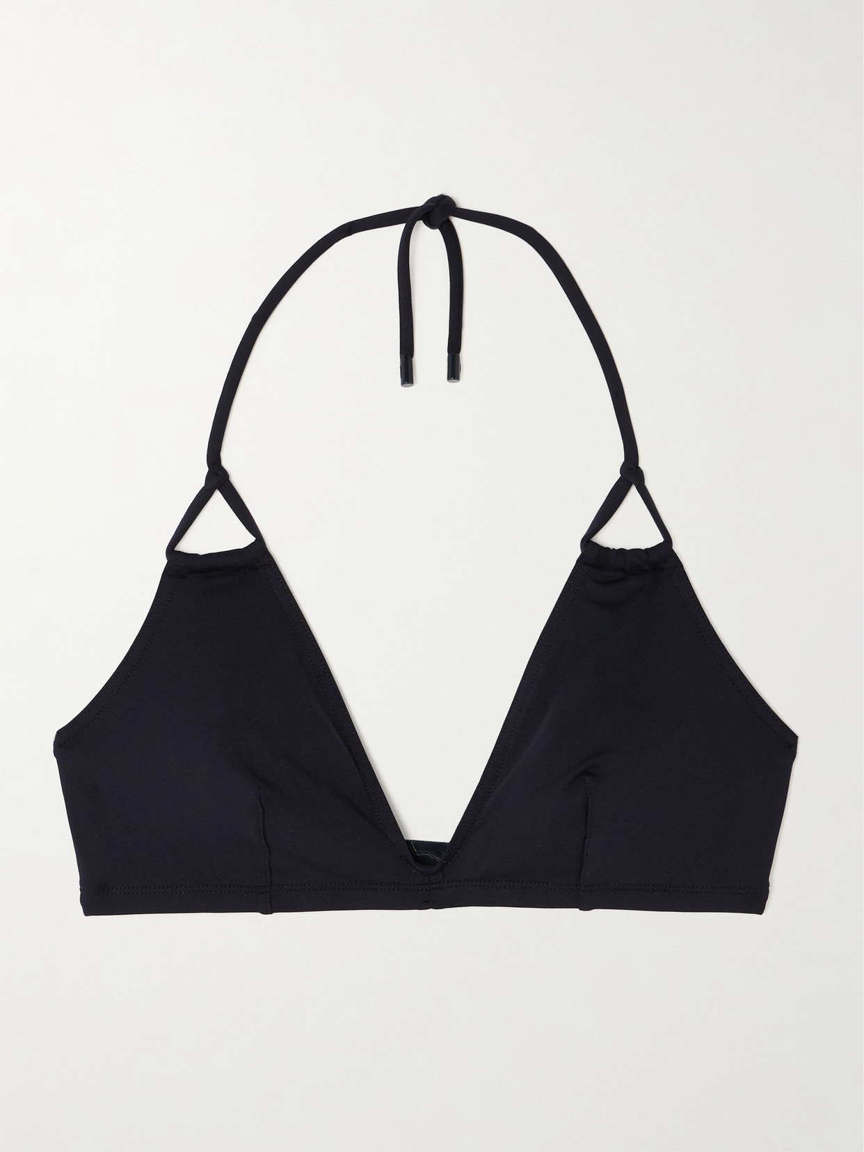 Eres Java Remix Knotted Halterneck Bikini Top In Black