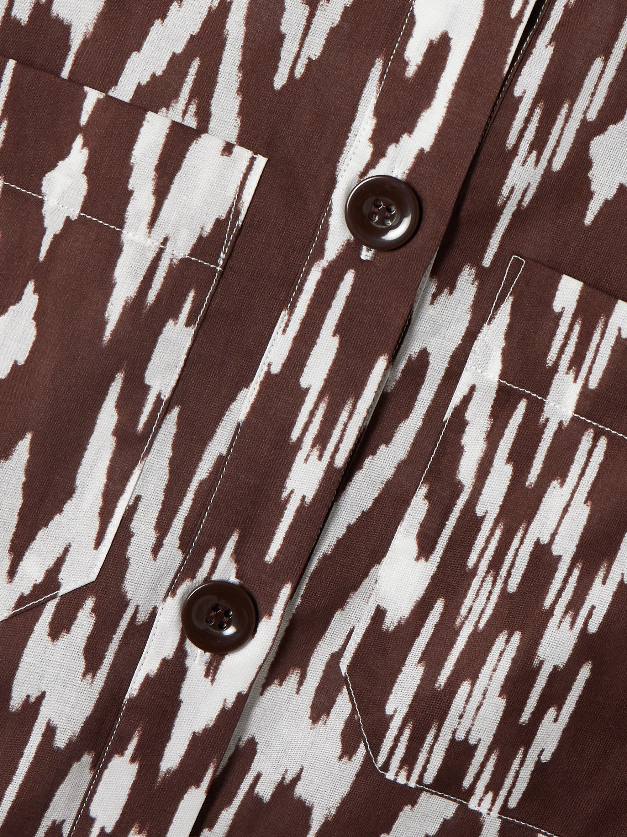 Eres Chilly belted printed cotton playsuit thumbnail