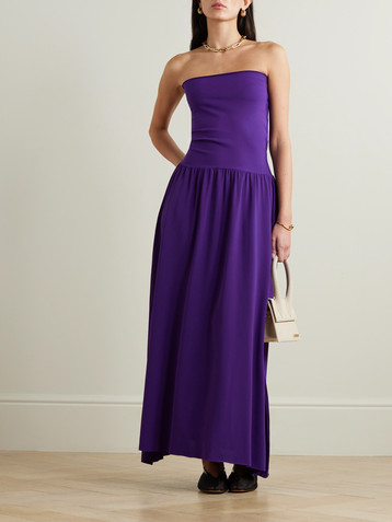 Eres Oda strapless stretch-jersey maxi dress