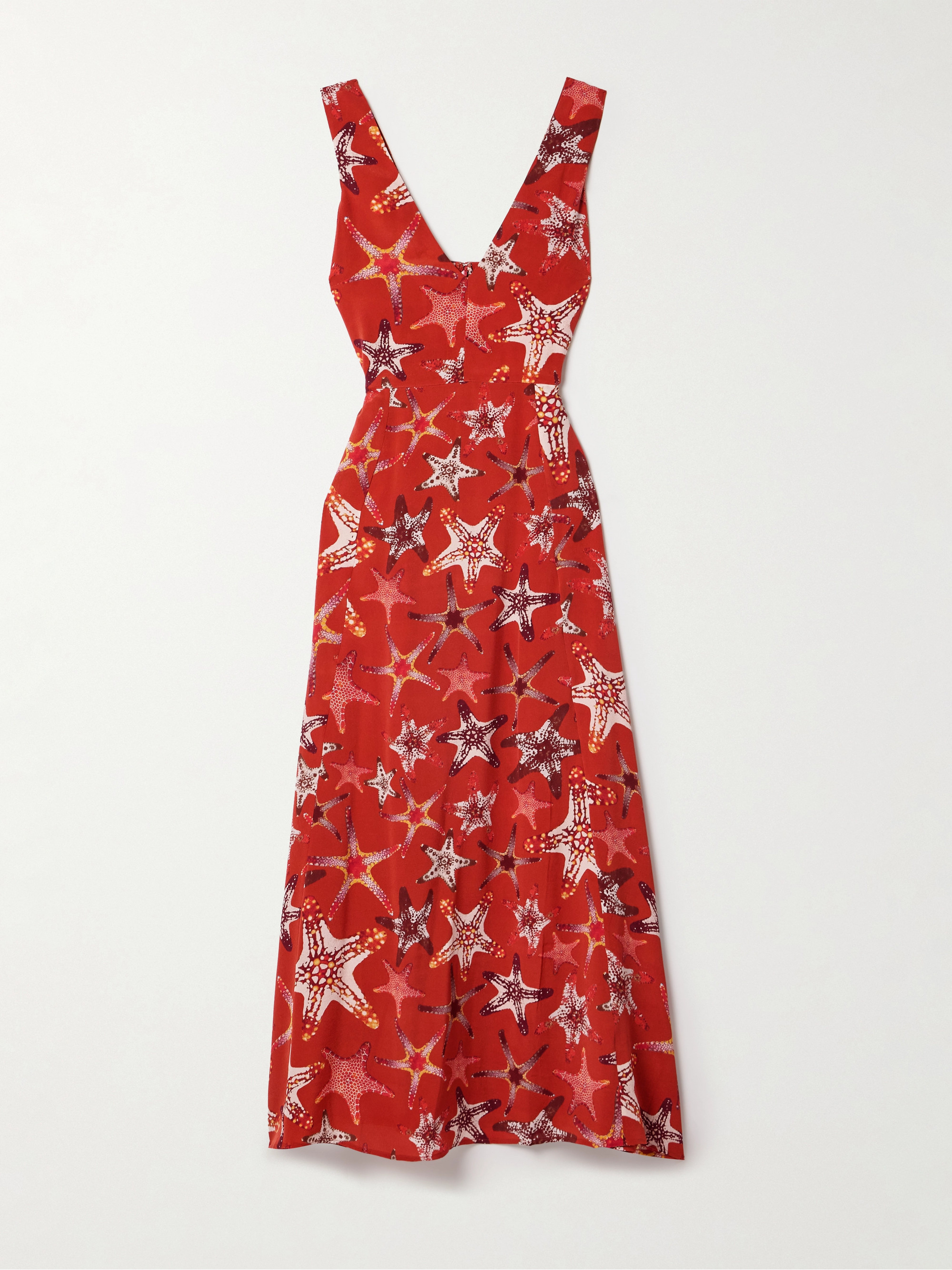 Emporio Sirenuse Nellie printed silk-crepe maxi dress thumbnail