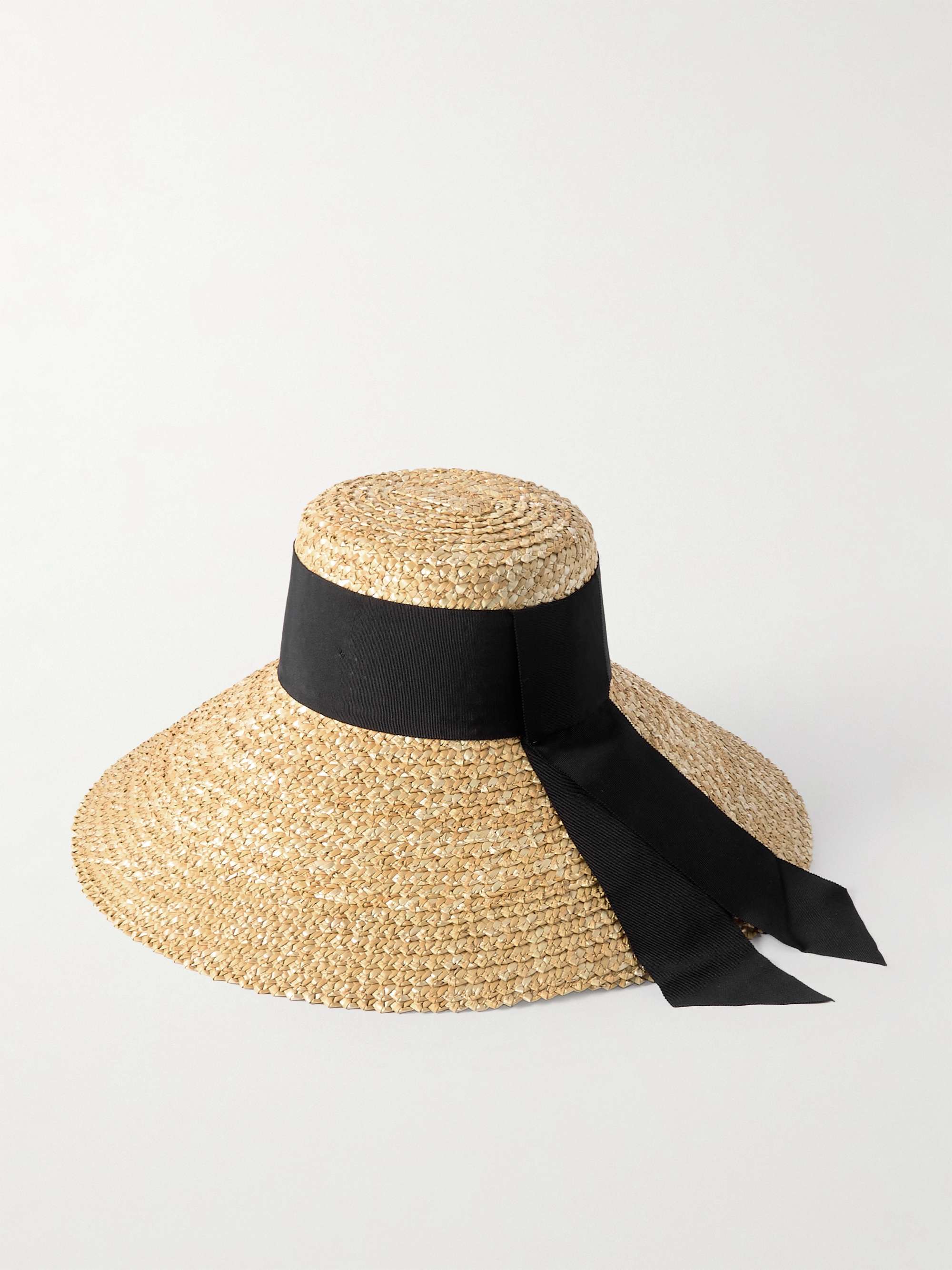 EUGENIA KIM Mirabel grosgrain-trimmed straw sunhat