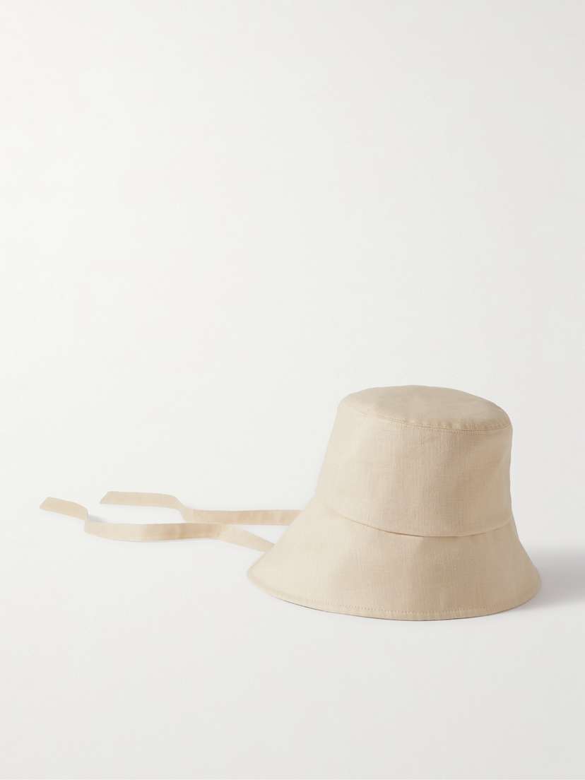 Eugenia Kim Ally Asymmetric Linen Bucket Hat