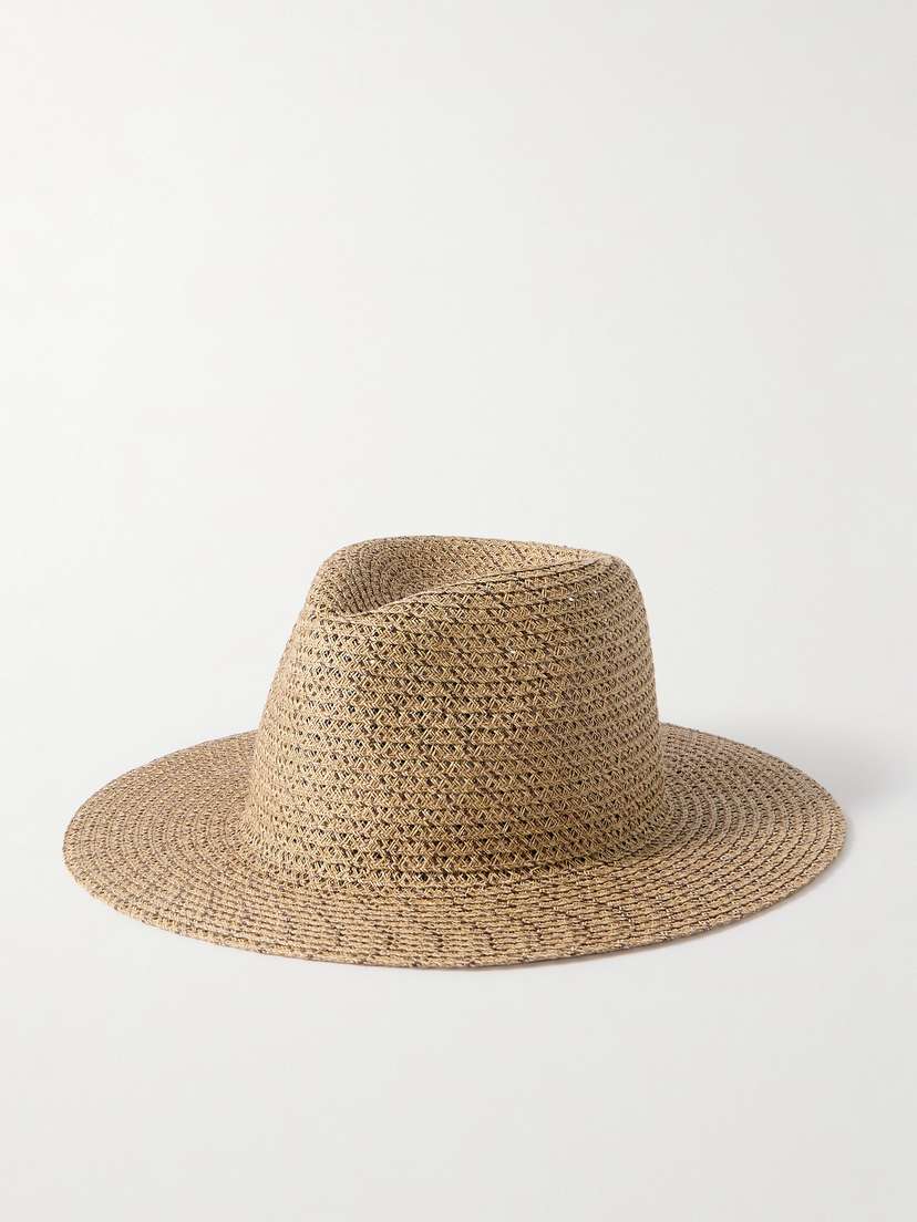 Eugenia Kim Courtney Metallic Straw Fedora