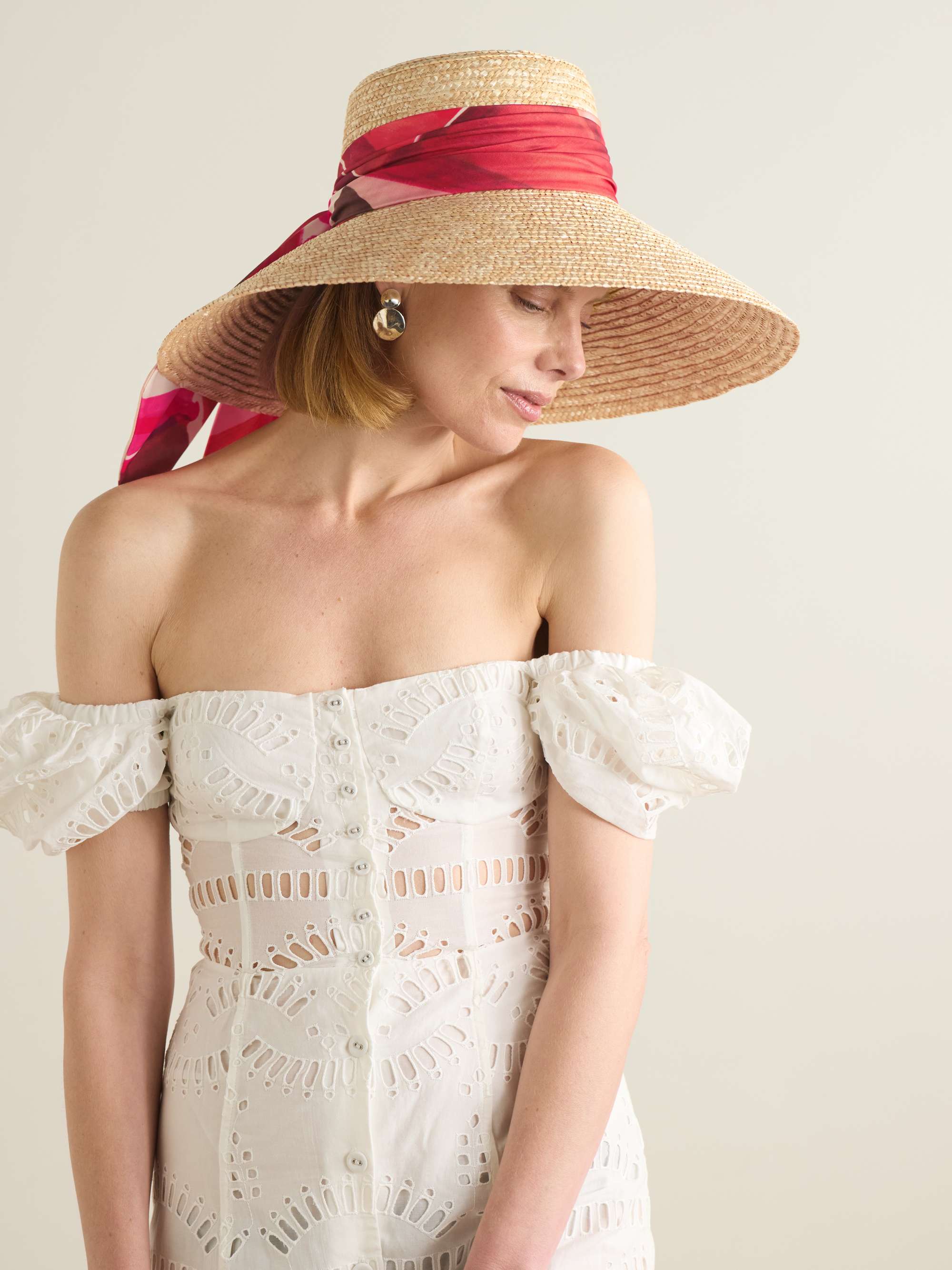 EUGENIA KIM Mirabel grosgrain-trimmed straw sunhat