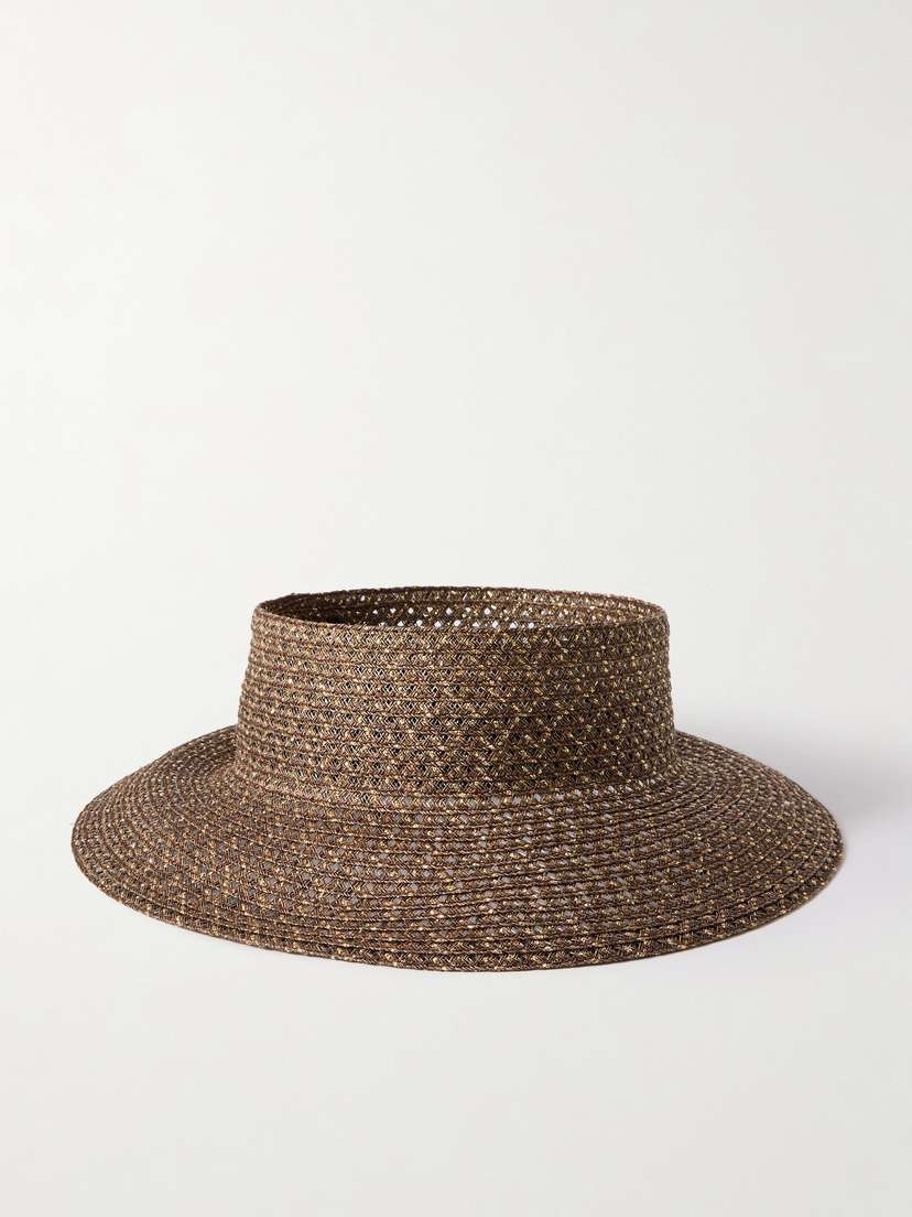 Eugenia Kim Kayla Cutout Metallic Straw Sunhat