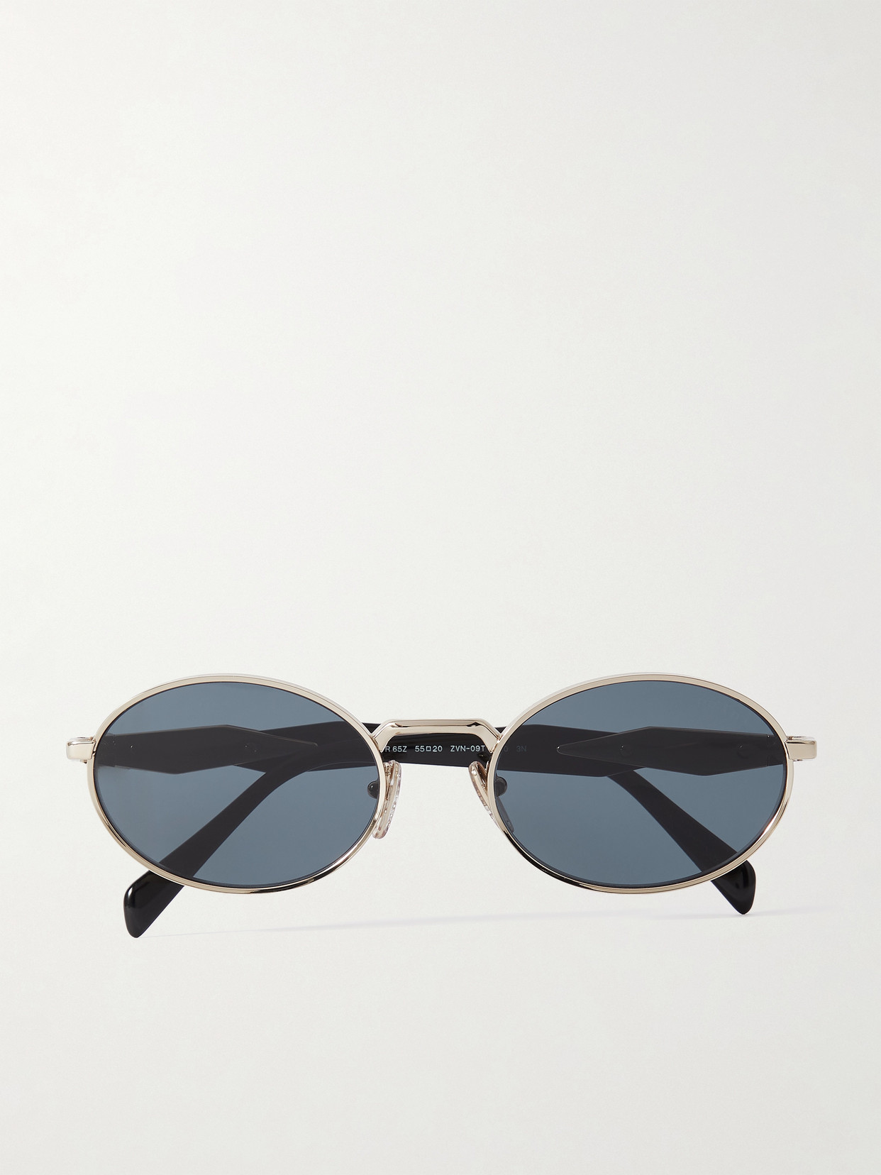 Prada Oval-frame Acetate And Gold-tone Sunglasses
