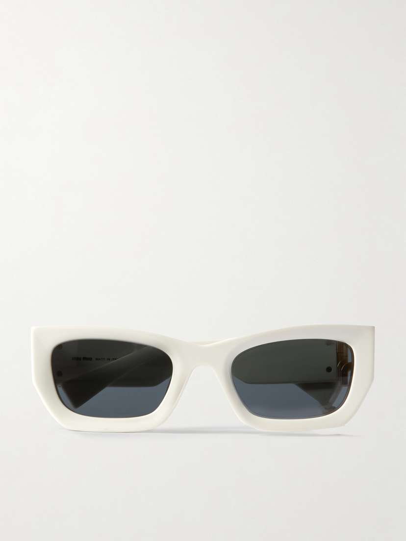 Miu Miu Eyewear Glimpse Rectangular-frame Acetate Sunglasses