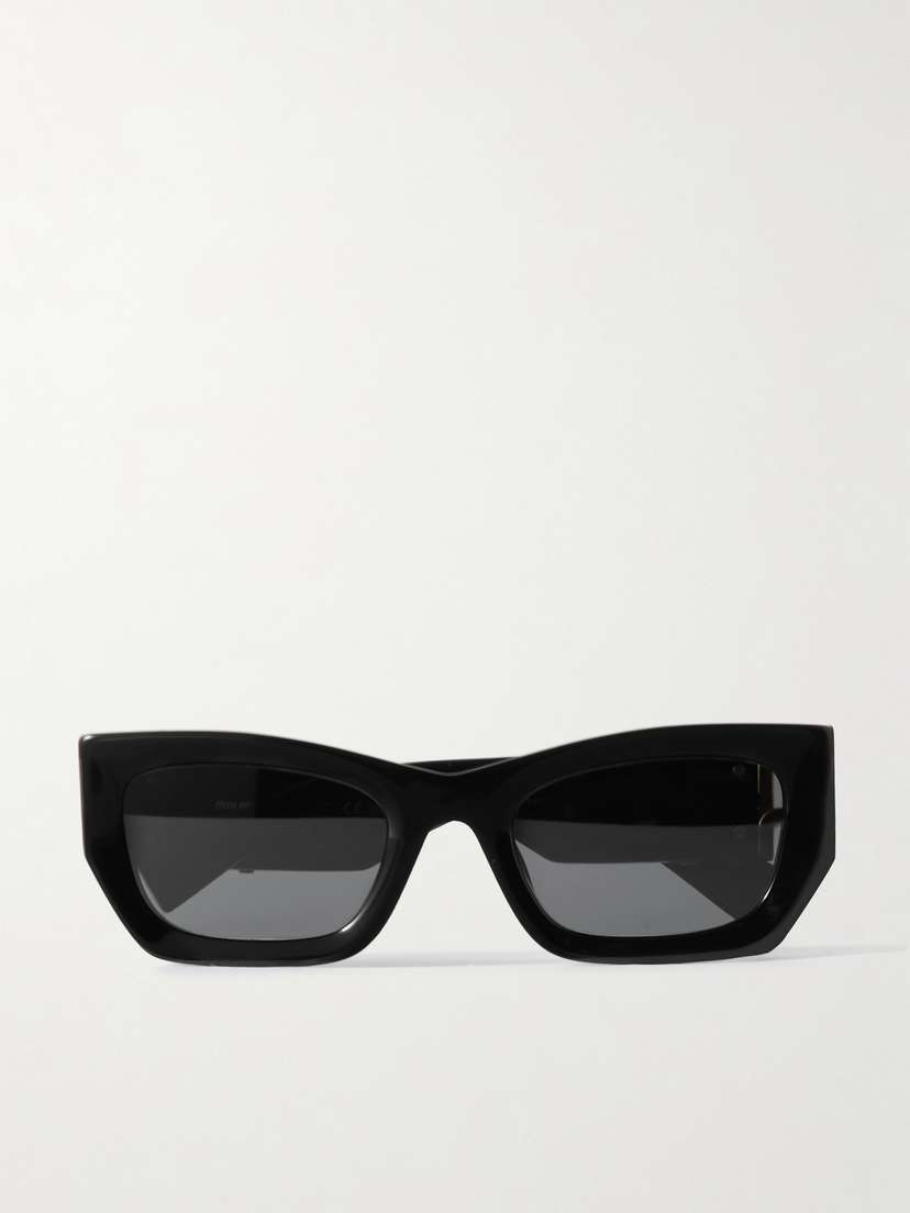 Miu Miu Eyewear Glimpse Rectangular-frame Acetate Sunglasses
