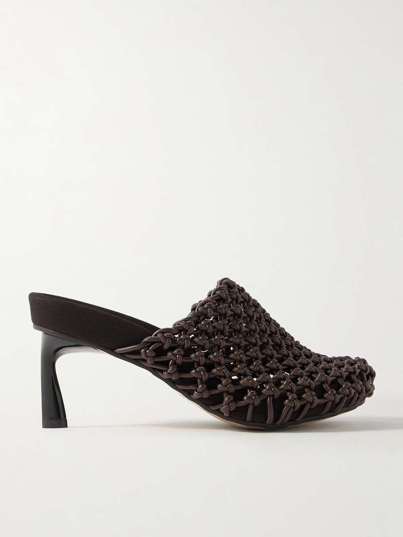 Stella McCartney Terra Macramé Vegetarian Leather Mules