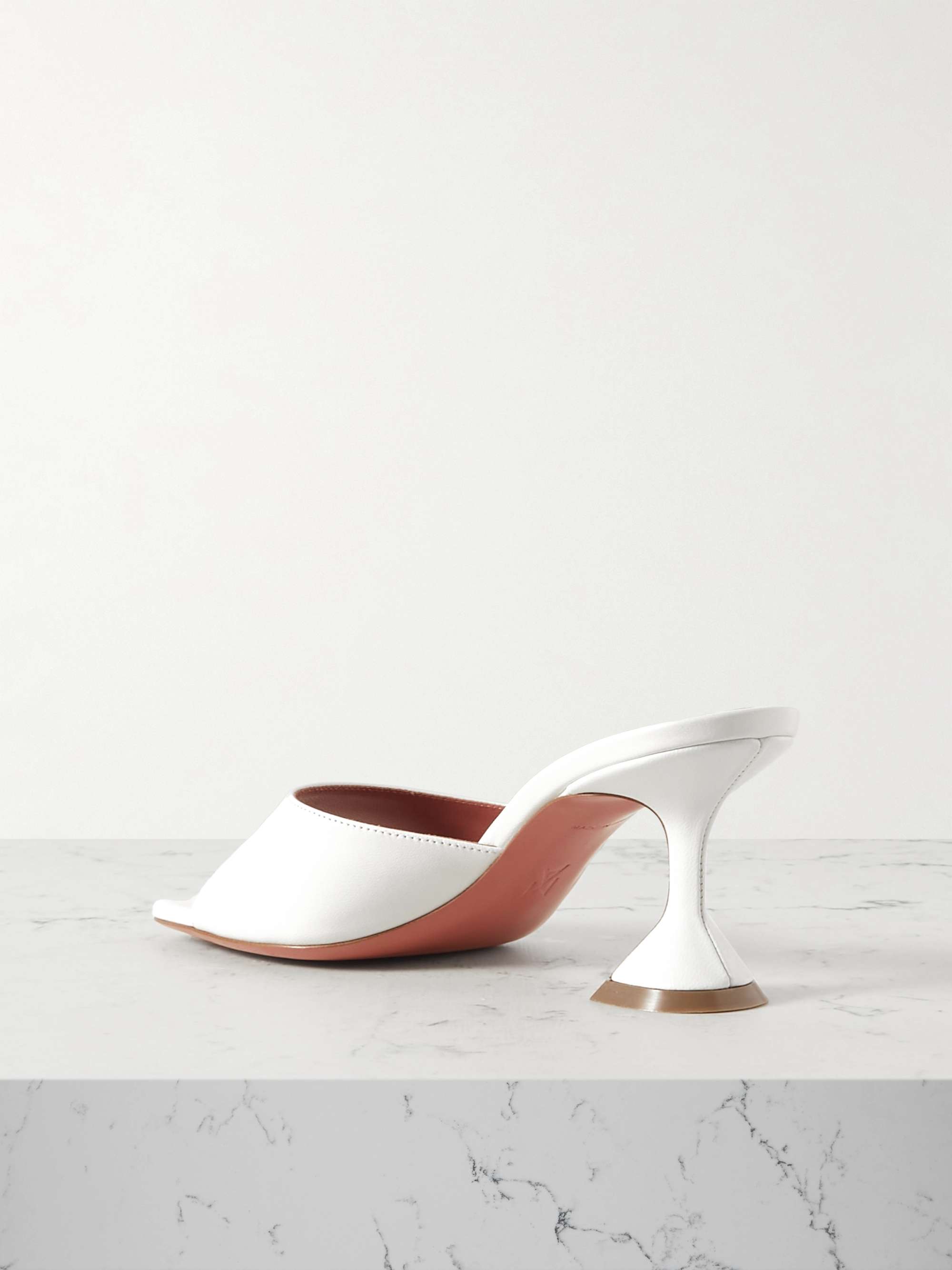 AMINA MUADDI Lupita iridescent leather mules