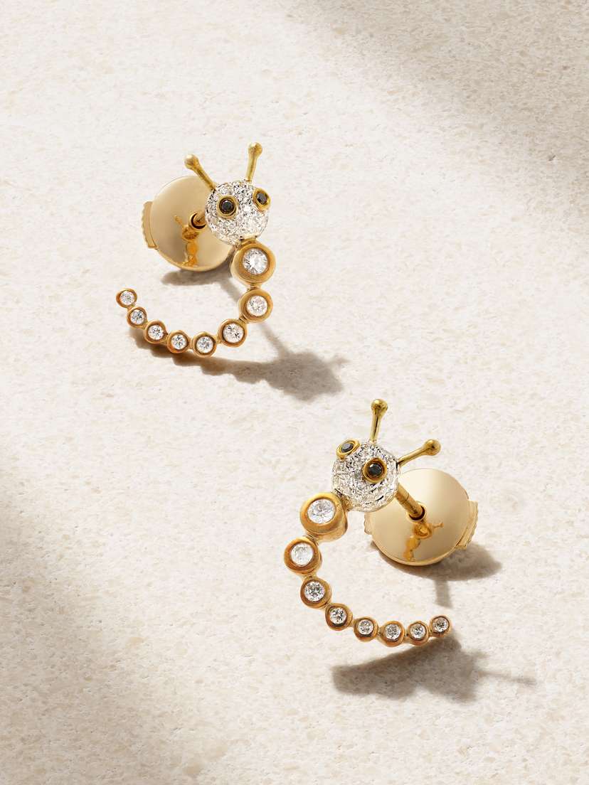 Yvonne Léon 9-karat Gold Diamond Earrings