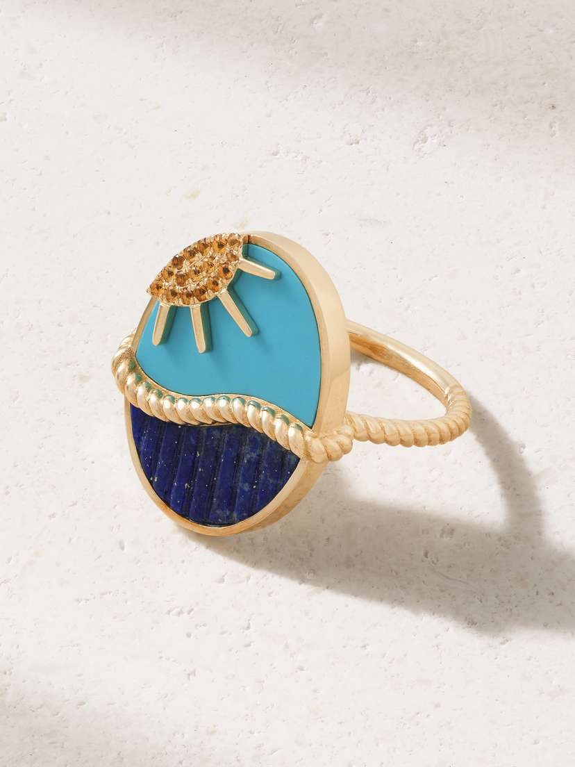 Yvonne Léon Le Jour 9-karat Gold Multi-stone Ring