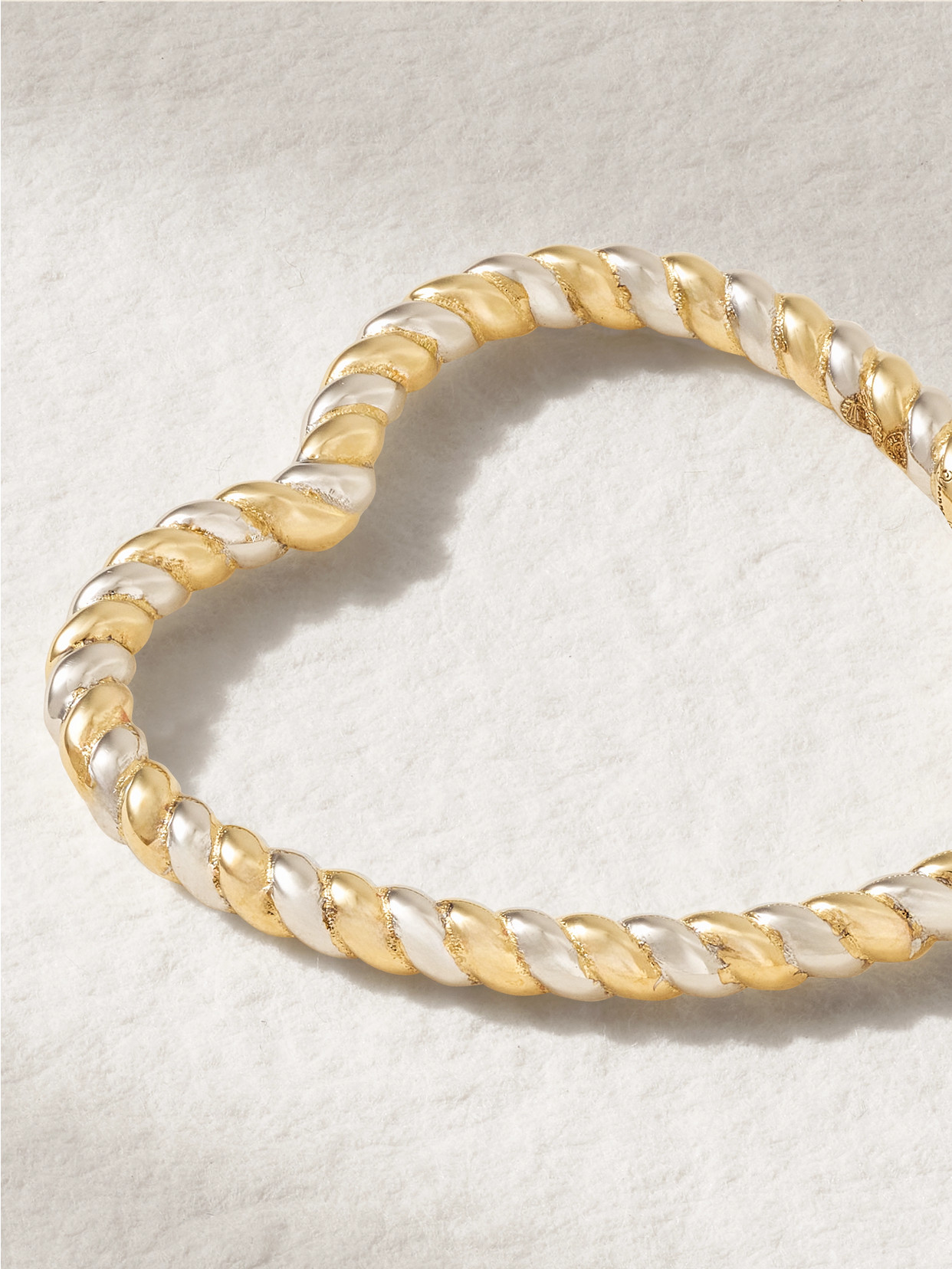 Yvonne Léon 9-karat White And Yellow Gold Ring In Gold