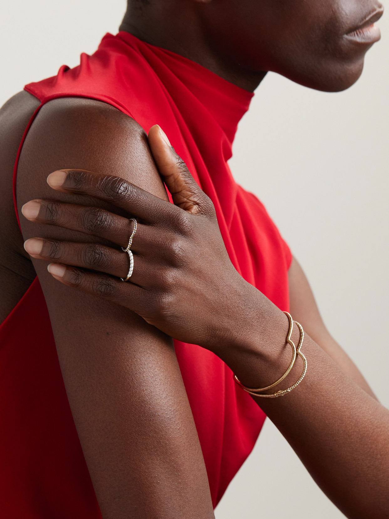 Yvonne Léon 9-karat White And Yellow Gold Ring In Gold