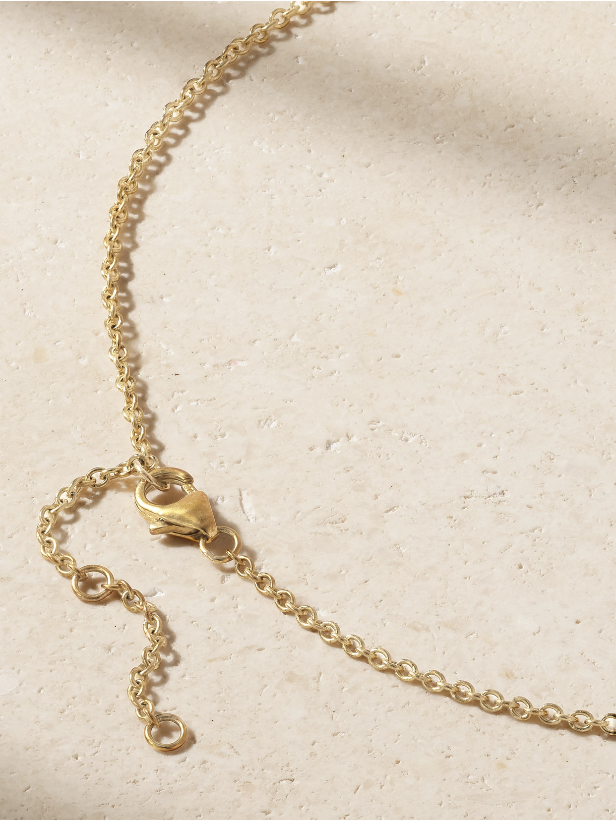 Yvonne Léon Tortue 9-karat Gold Multi-stone Necklace In Gold