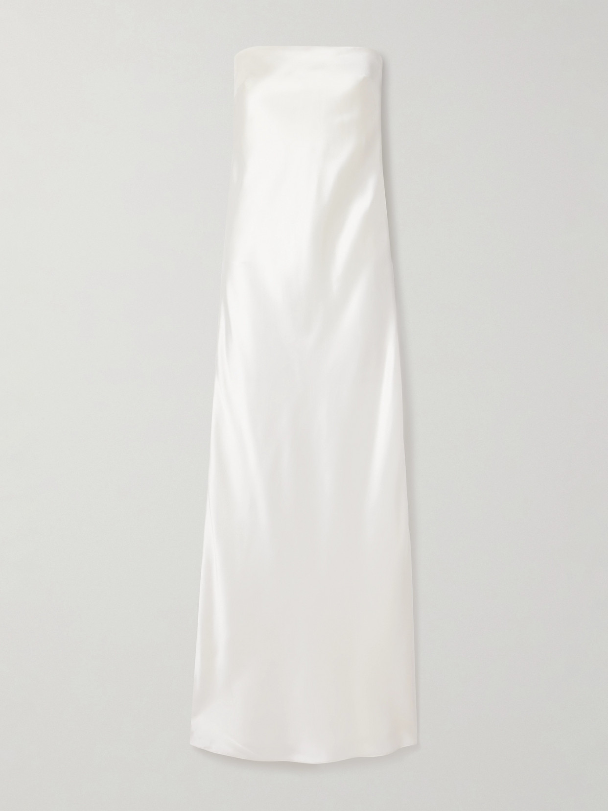 Salon 1884 + Net Sustain Linea Strapless Silk Gown In Cream