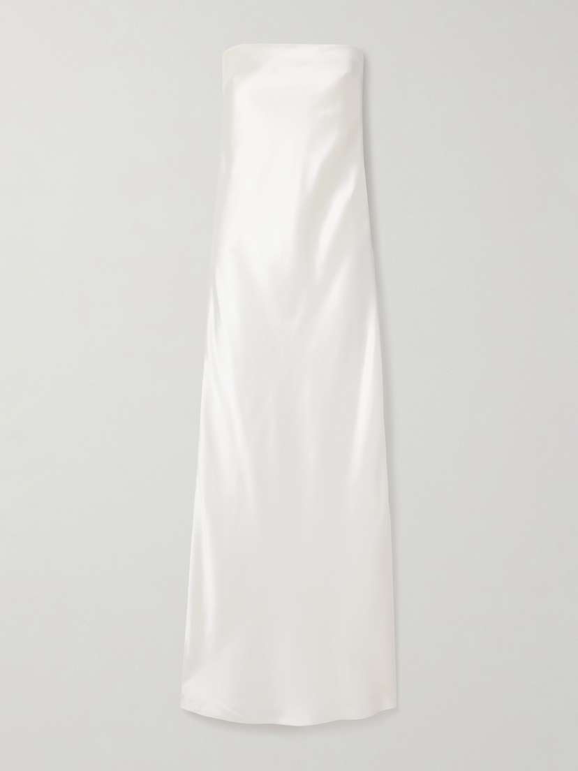 Salon 1884 + Net Sustain Linea Strapless Silk Gown