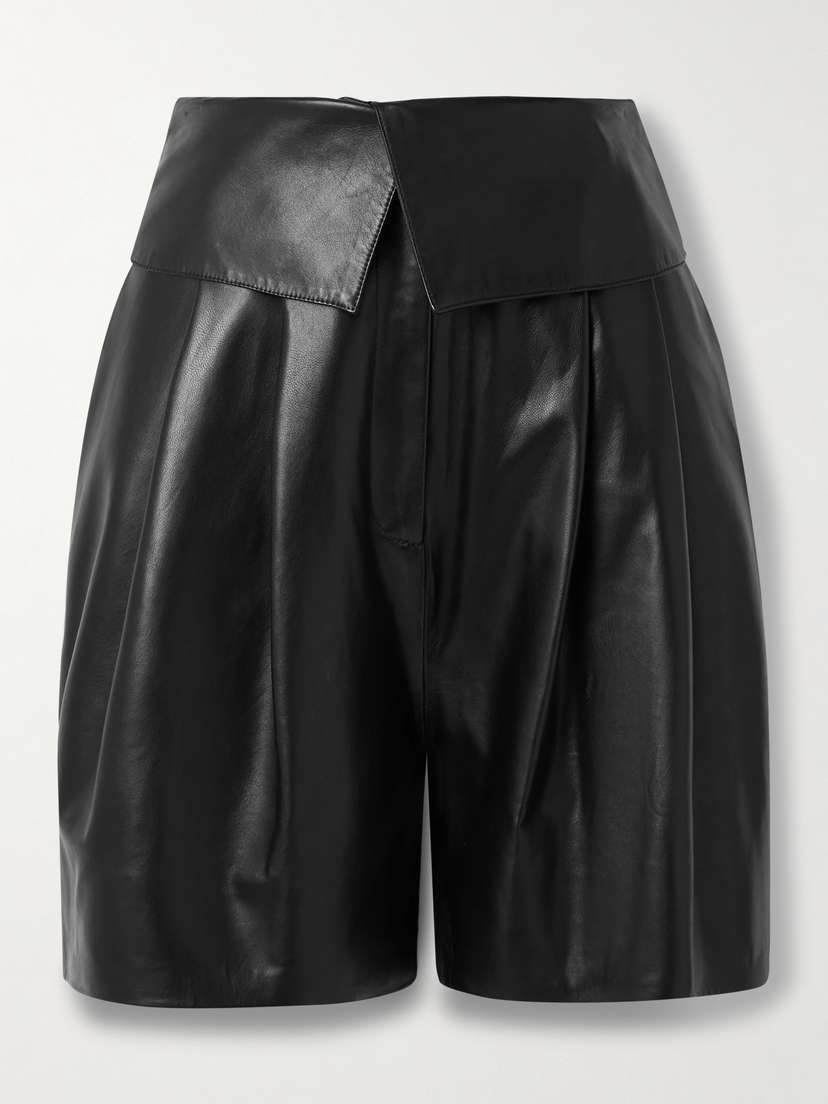Salon 1884 + Net Sustain Marca Layered Leather Shorts