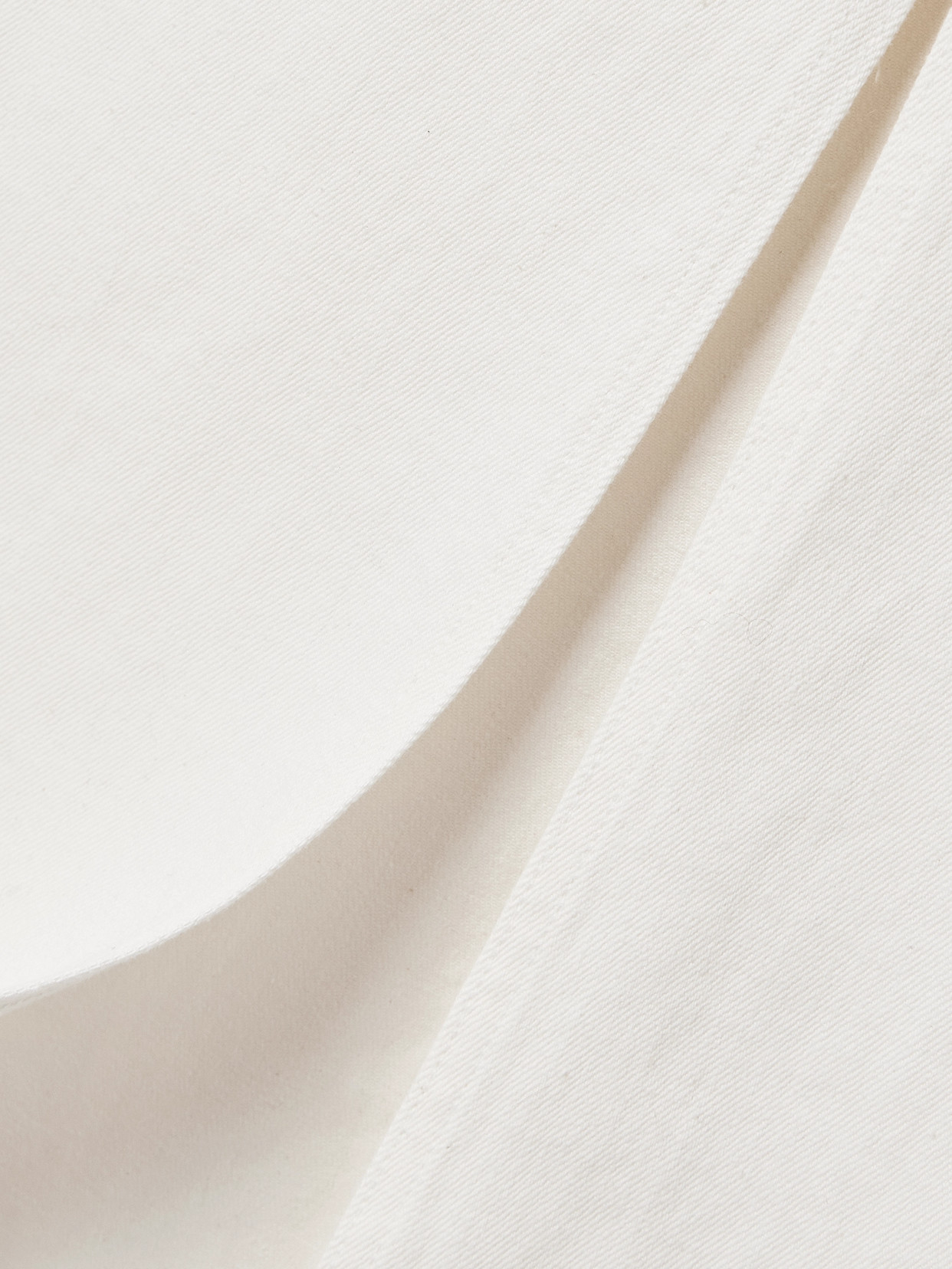 Salon 1884 + Net Sustain Orlan Frayed Denim Maxi Skirt In Off-white