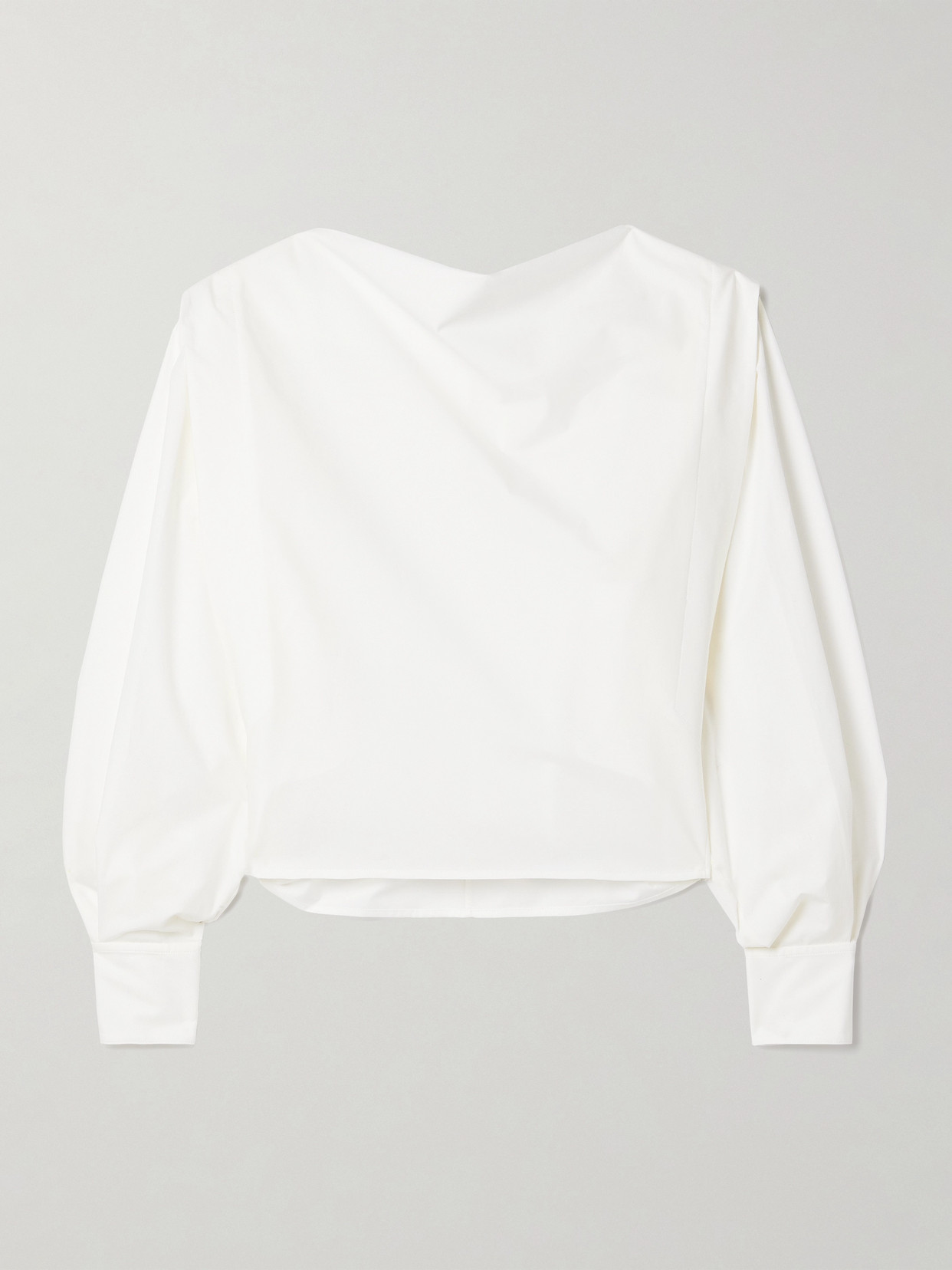 Salon 1884 + Net Sustain Calne Cotton-poplin Blouse In White