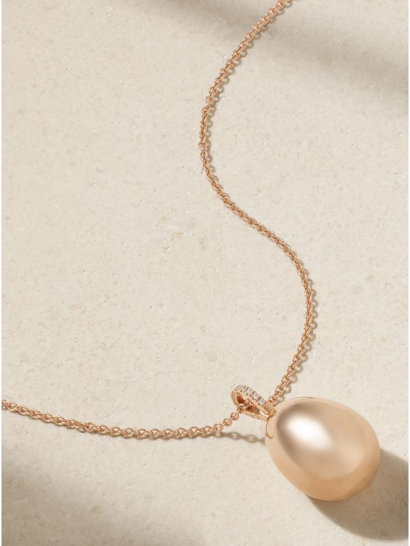 Fabergé Essence 18-karat Rose Gold Diamond Necklace