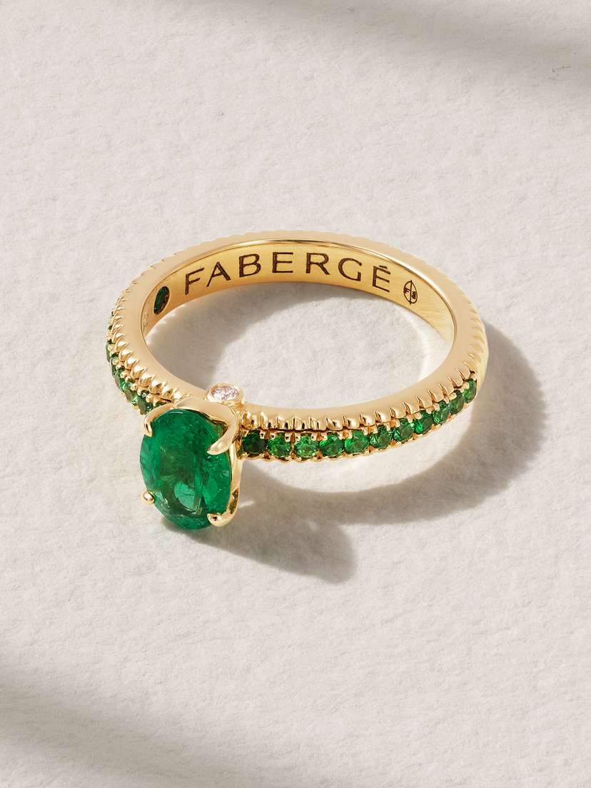 Fabergé Colours Of Love 18-karat Gold Multi-stone Ring