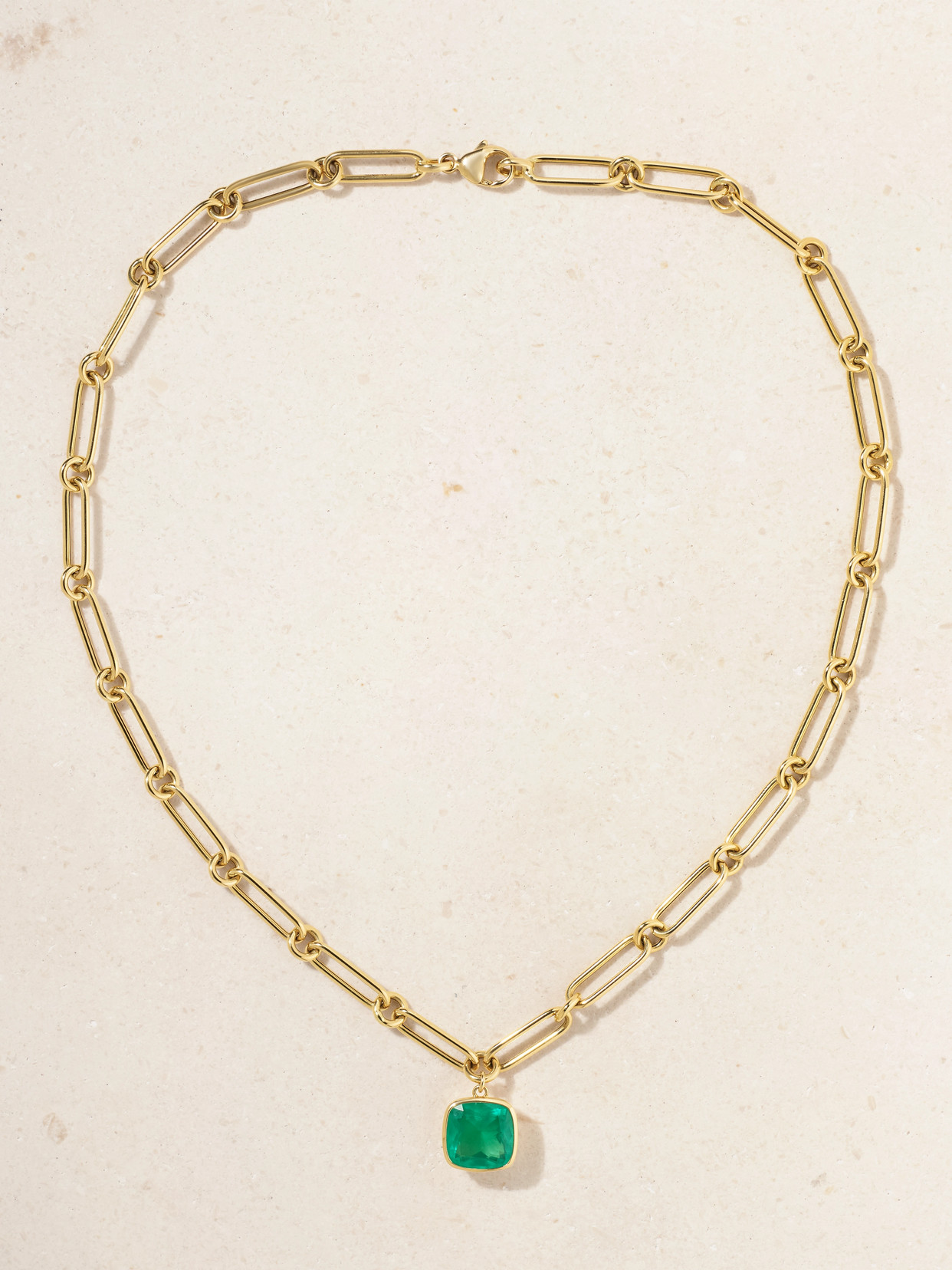 Sorellina Nomad 18-karat Gold Emerald Necklace