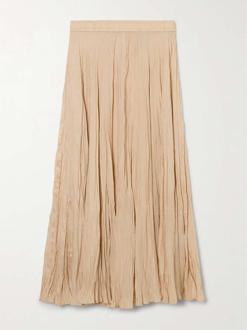 Joseph Sully Pleated Silk-habotai Midi Skirt - FR 44
