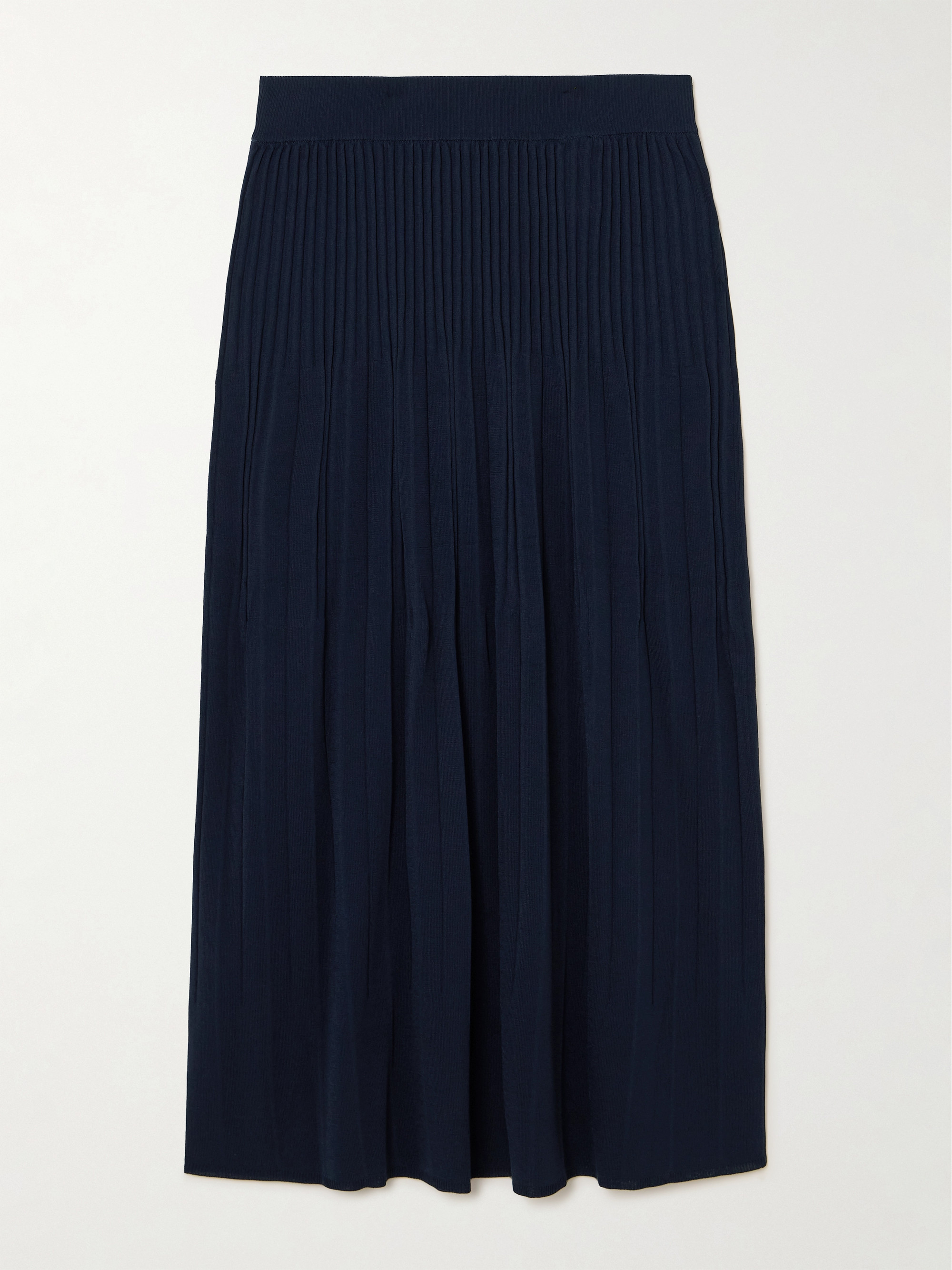 JOSEPH Pleated stretch-knit midi skirt thumbnail