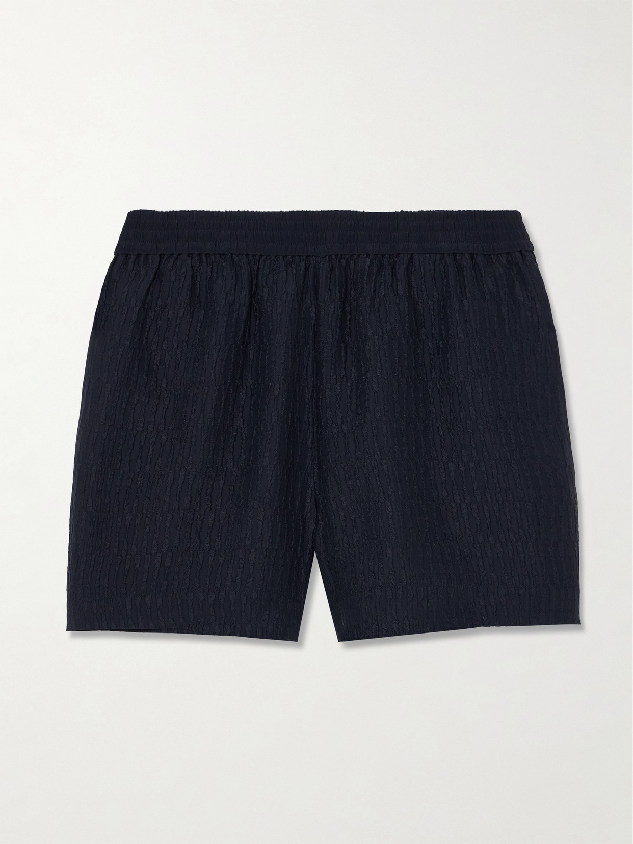 Joseph Gibellina Therese Silk-blend Jacquard Shorts In Blue