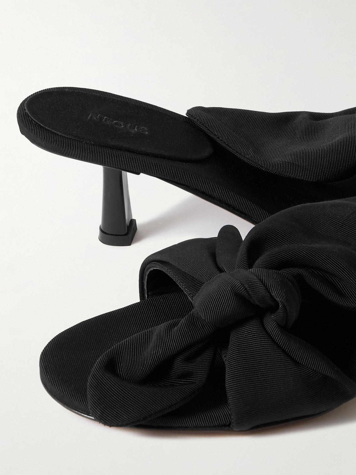 Diana Bow-Detailed Grosgrain Sandals