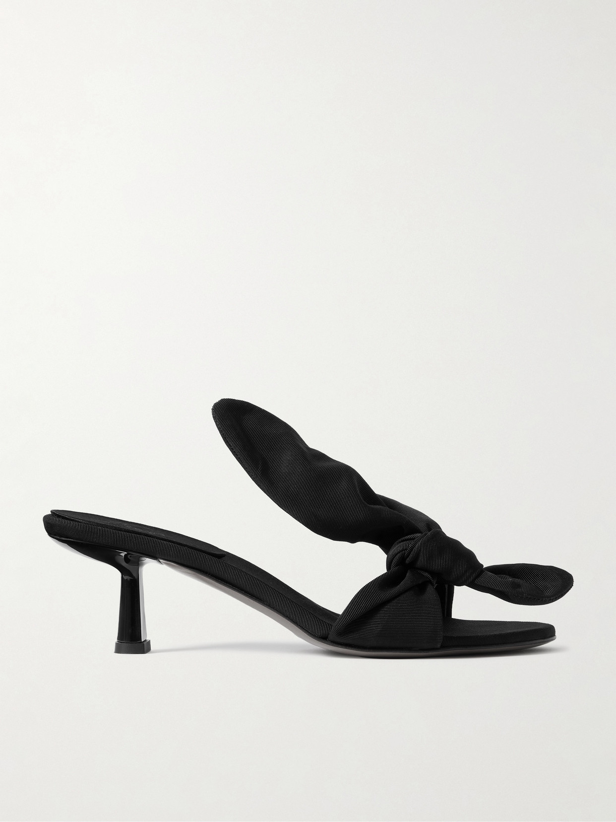 Neous Diana Bow-detailed Grosgrain Sandals In Black