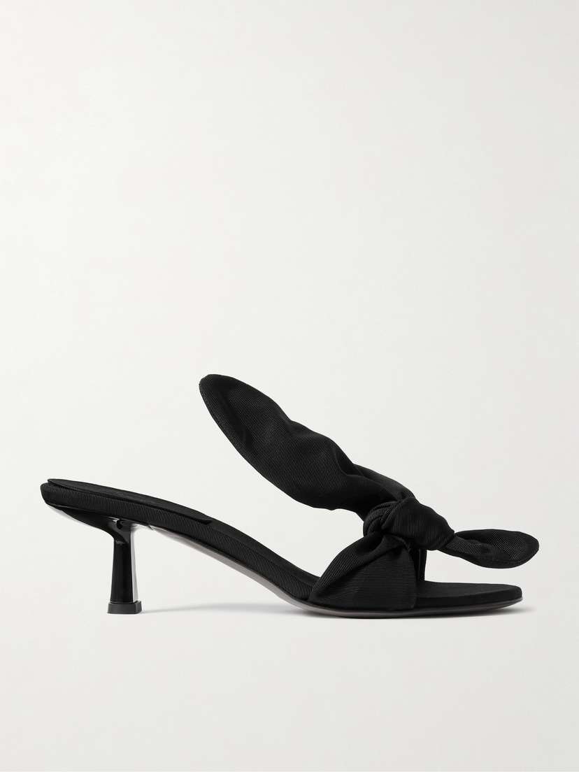 NEOUS Diana Bow-detailed Grosgrain Sandals