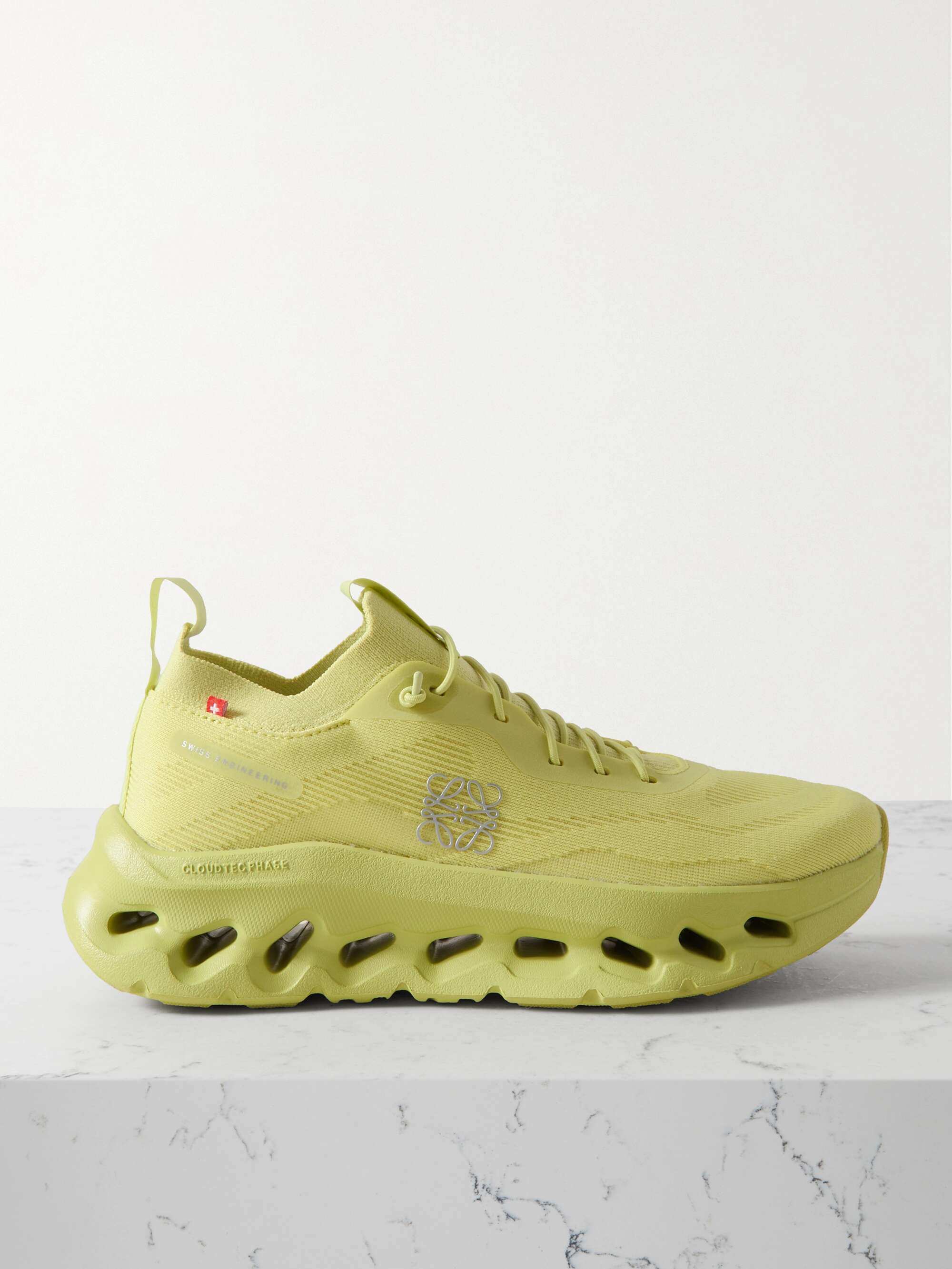 LOEWE + ON Cloudtilt stretch recycled-knit sneakers | NET-A LOEWE + ON Cloudtilt stretch recycled-knit sneakers | NET-A