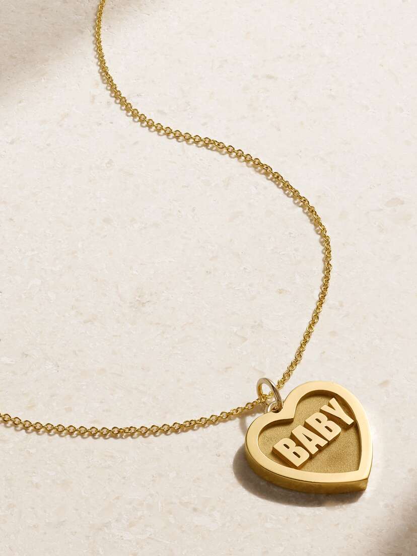 Established Baby Heart 14-karat Gold Necklace