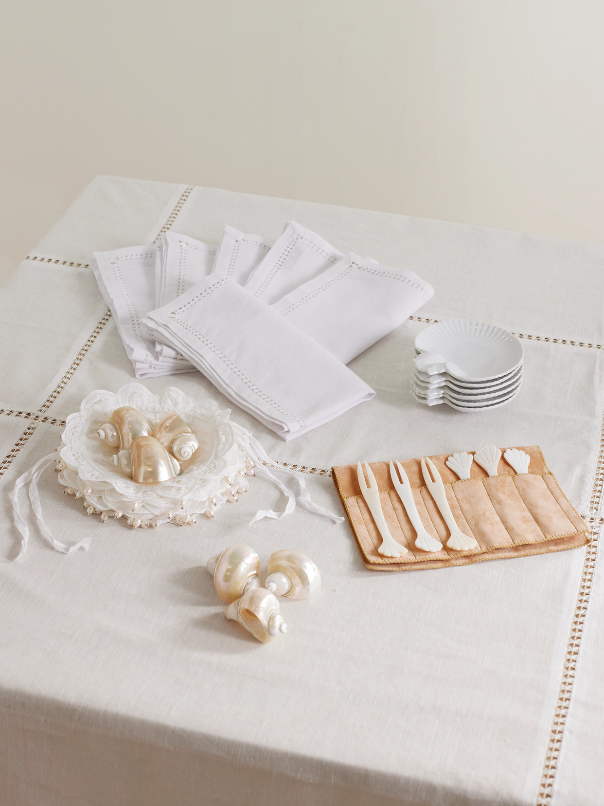 Gohar World - Seafood Fantasy 30-piece Dinner Set - White