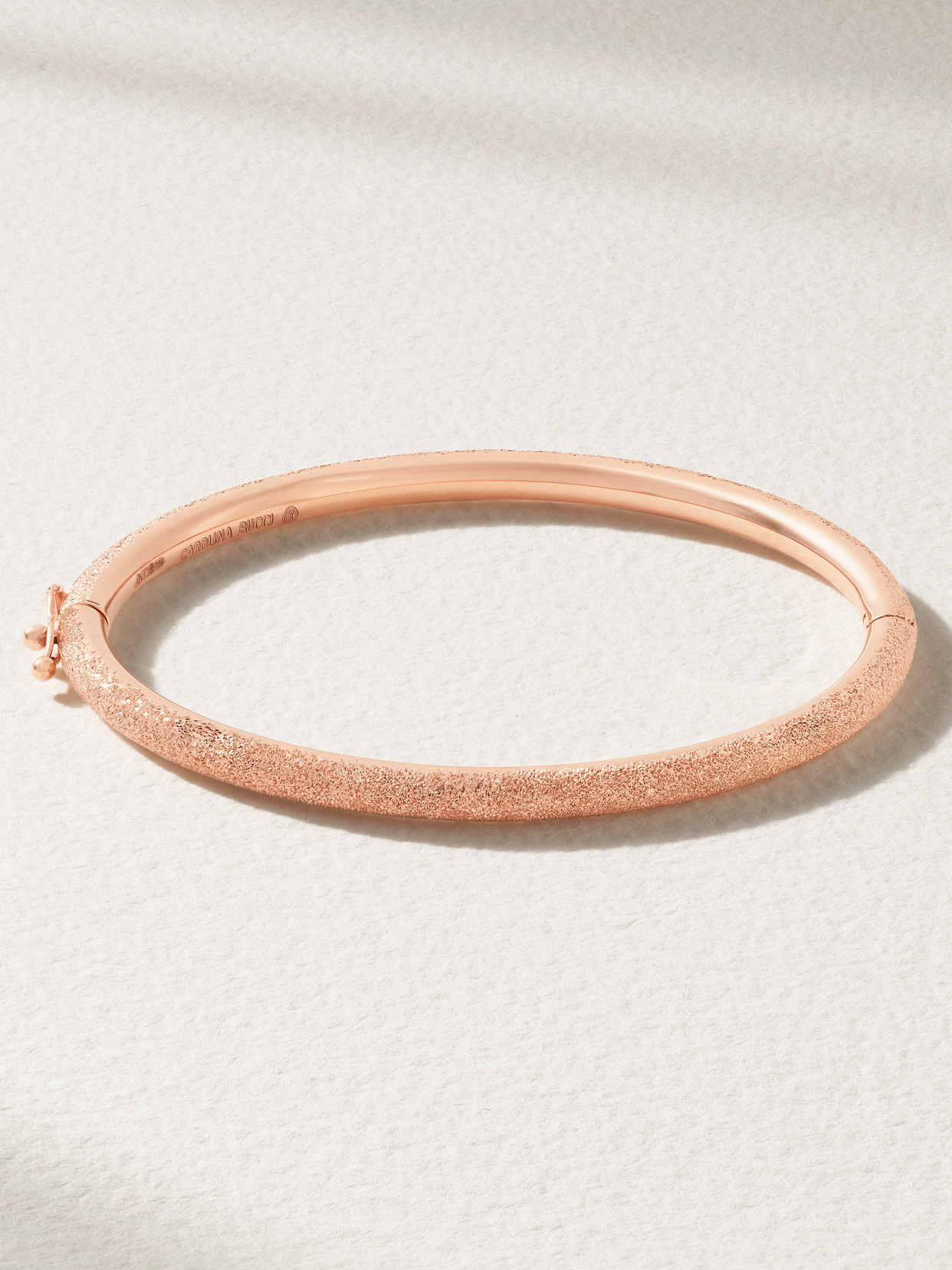 Carolina Bucci - Florentine 18-karat Rose Gold Bangle - M