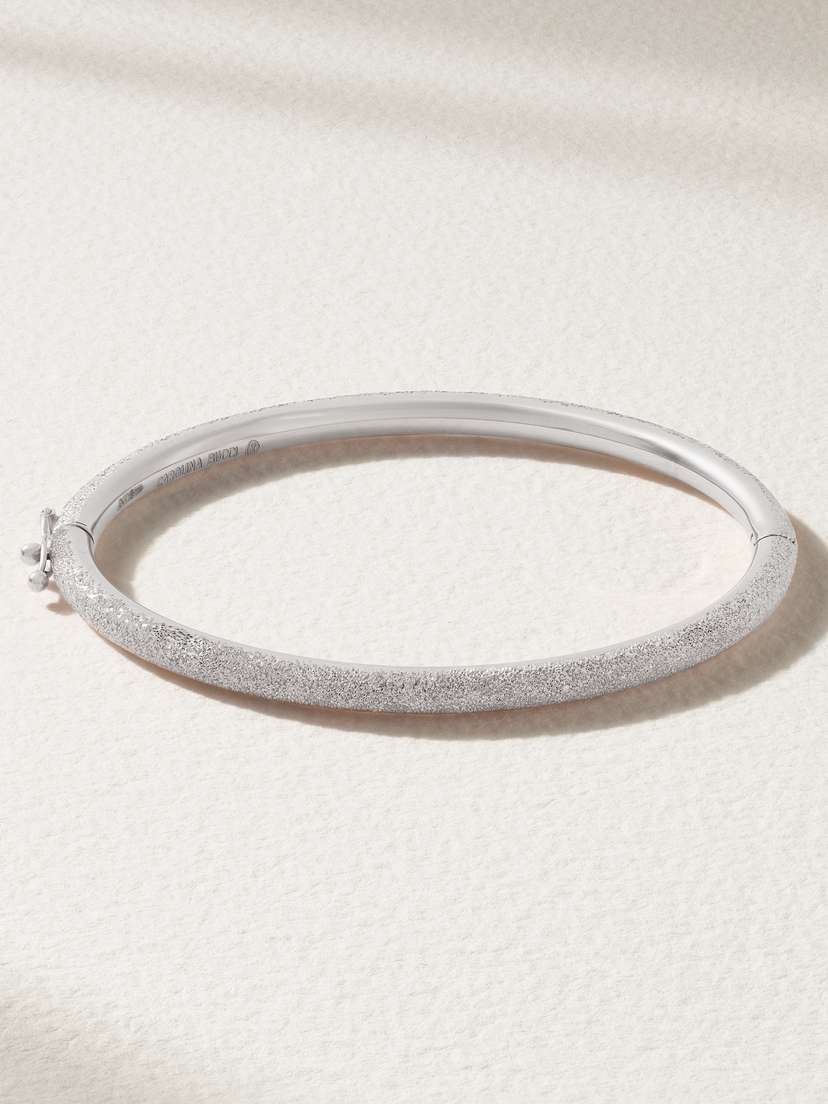 Carolina Bucci Florentine 18-karat White Gold Bangle