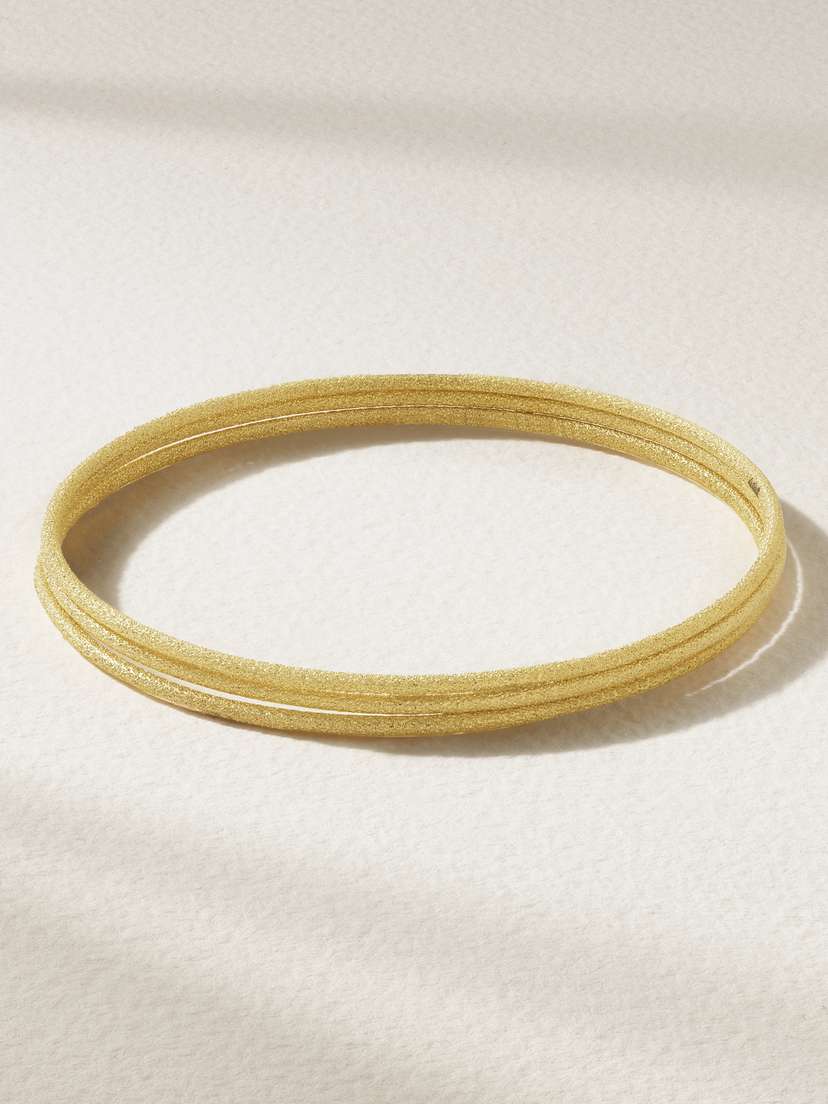 Carolina Bucci Set Of Three 18-karat Gold Bracelets