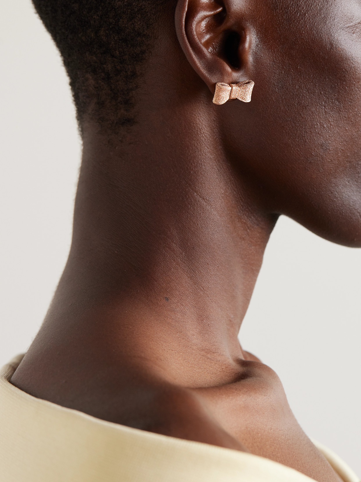 Carolina Bucci Tutto Per Te Florentine 18-karat Rose Gold Earrings In Gold