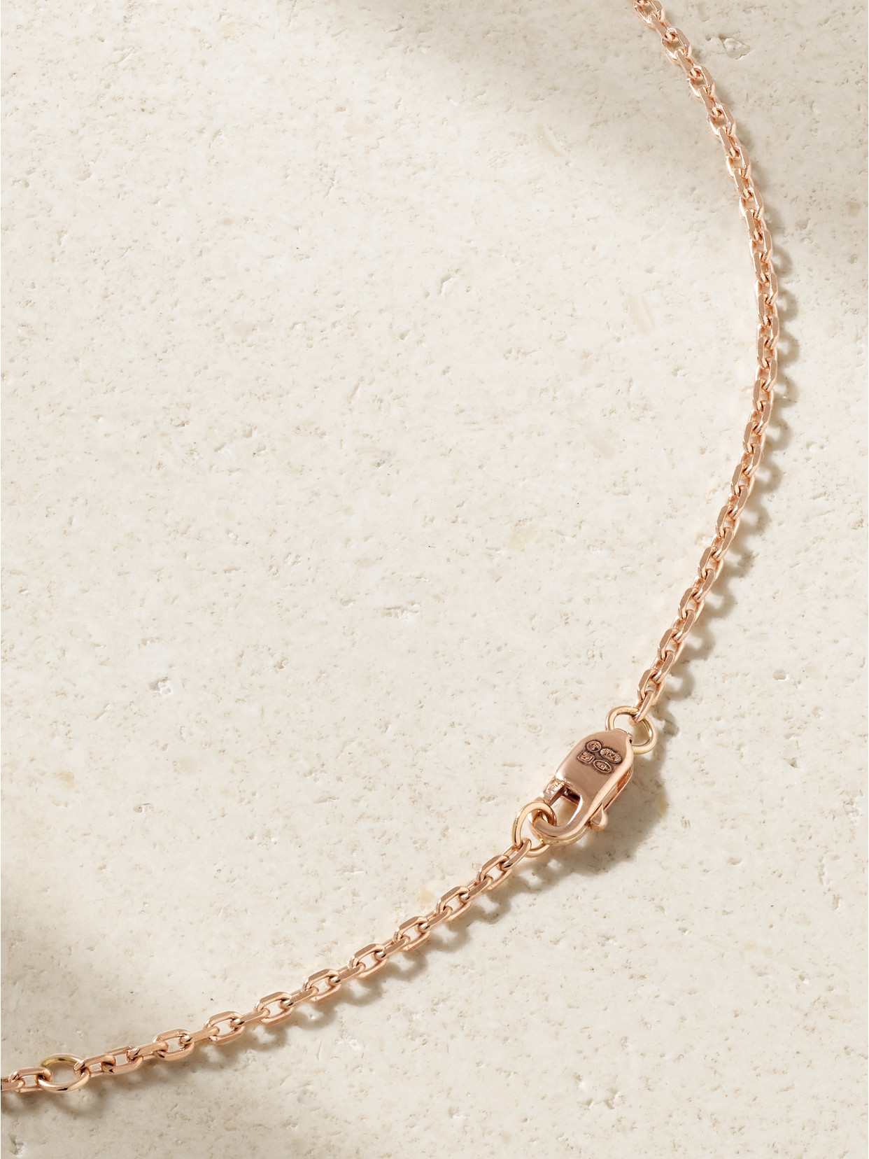 Repossi Antifer 18-karat Rose Gold, Turquoise And Diamond Necklace In Blue