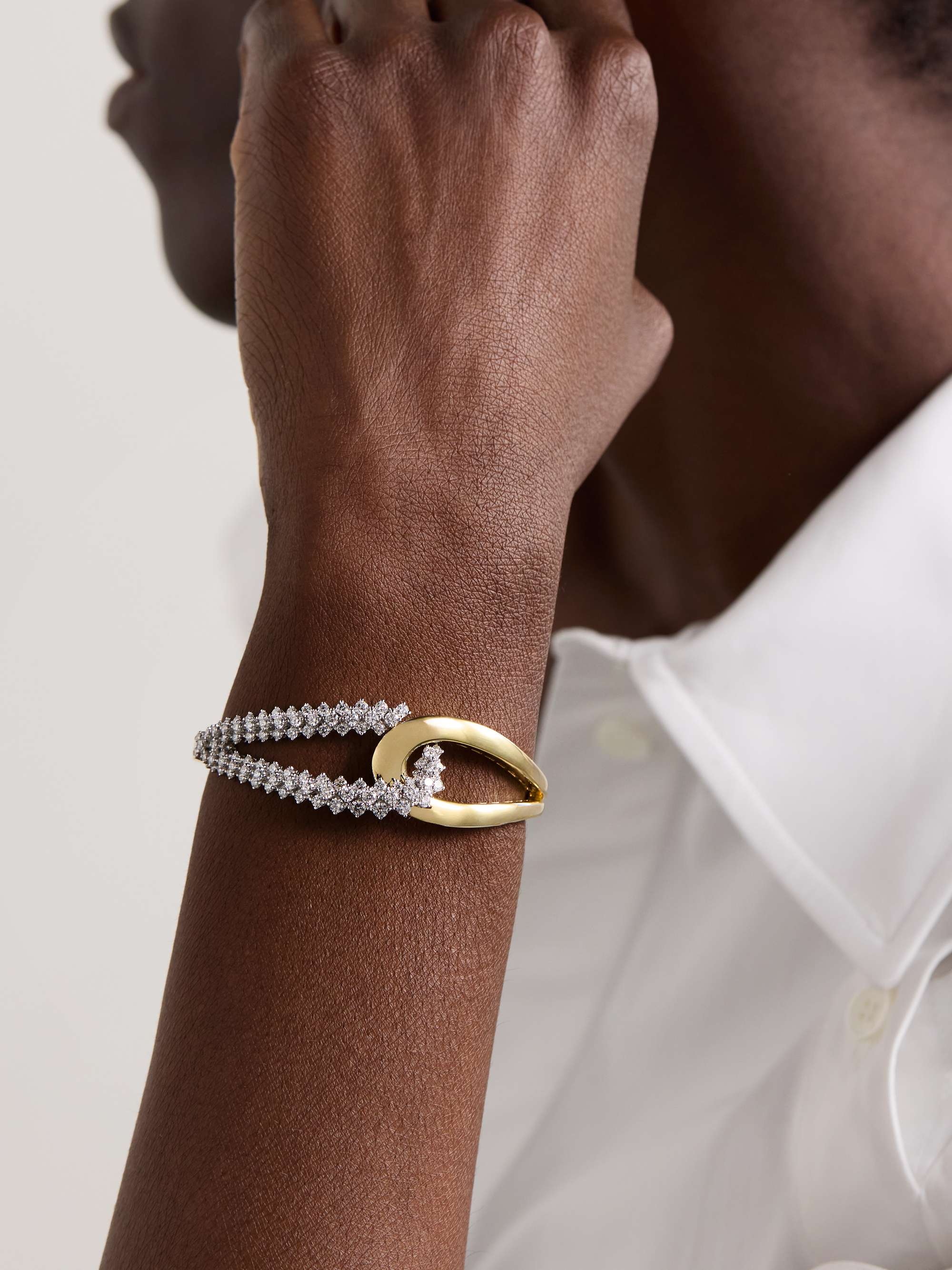 試着のみ LORO loro ロロ バングル ブレスレット YEPREM 18K