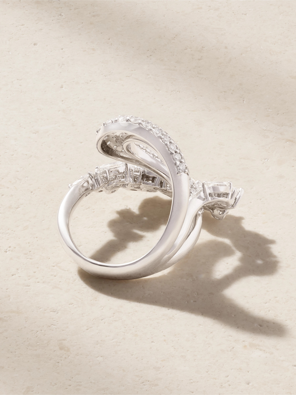 Yeprem 18-karat White Gold Diamond Ring In Gold