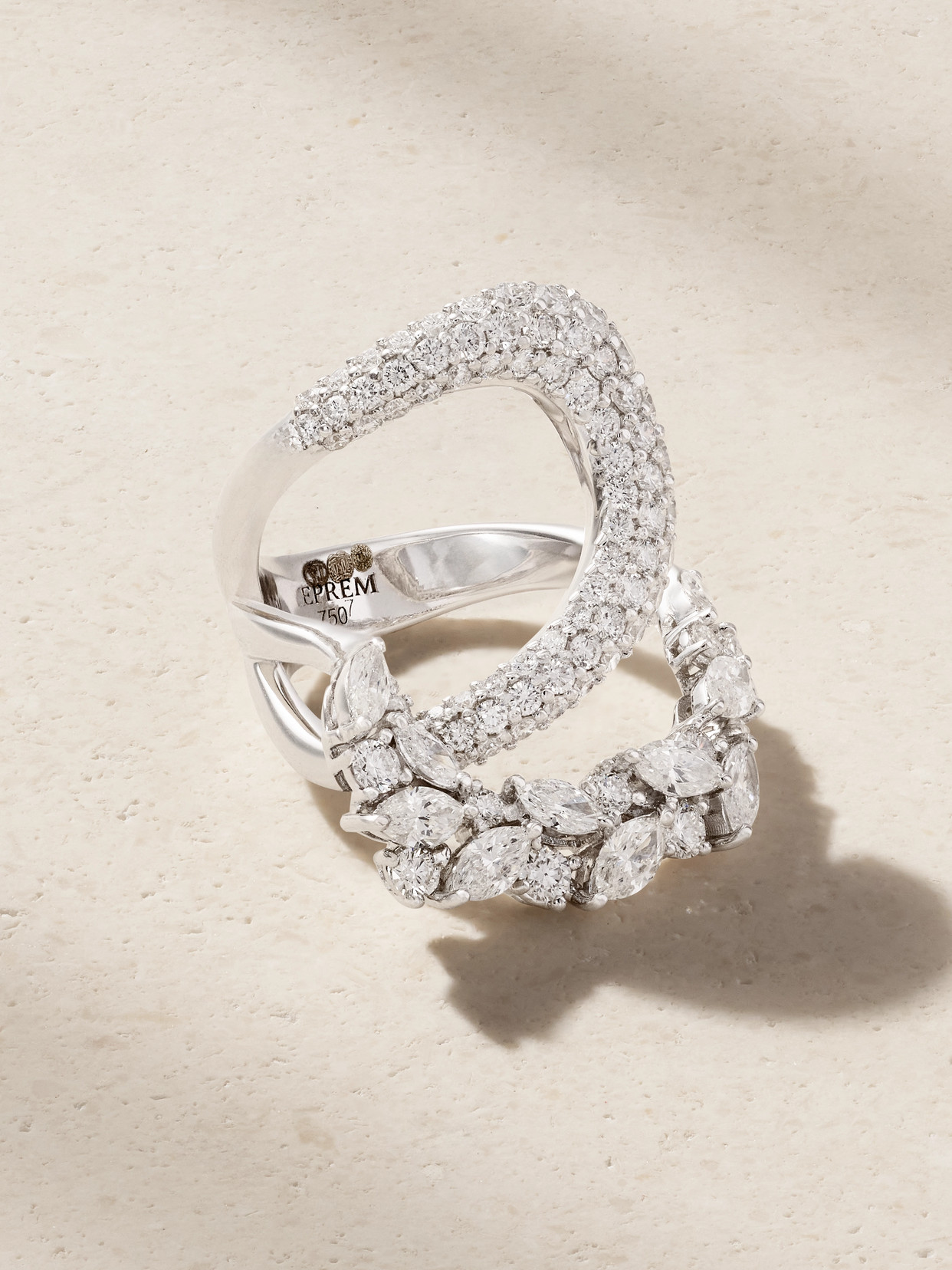 Yeprem 18-karat White Gold Diamond Ring