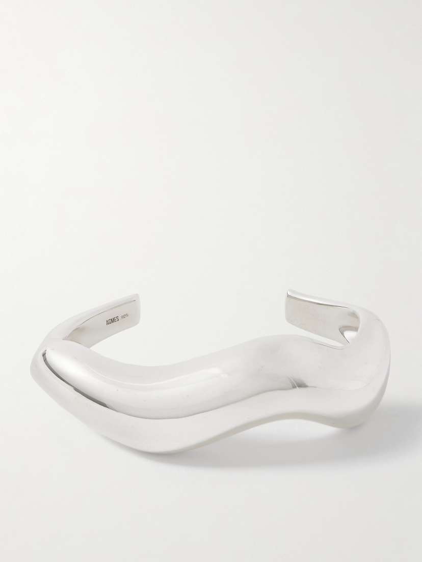AGMES Astrid Large Recycled Sterling Silver Cuff