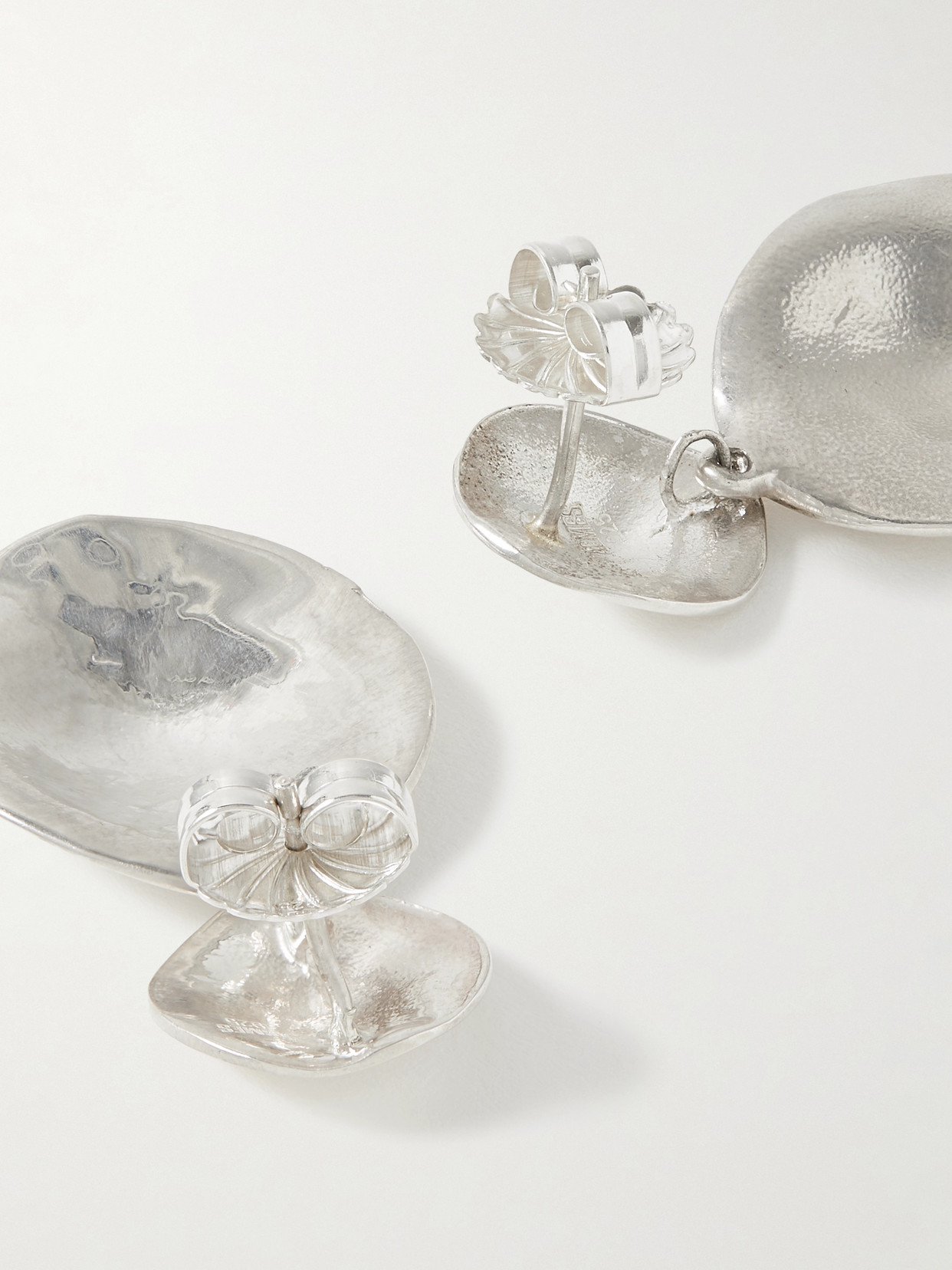 Agmes Stella Recycled Silver Earrings In Silver