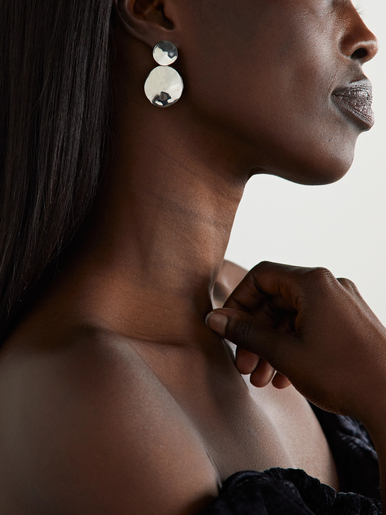 Agmes Stella Recycled Silver Earrings In Silver